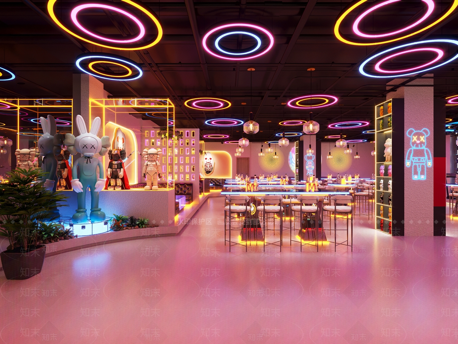 工业风酒吧3D模型下载【ID:1125942417】