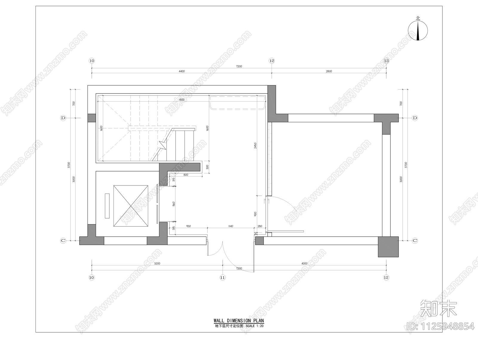 私宅别墅cad施工图下载【ID:1125948854】