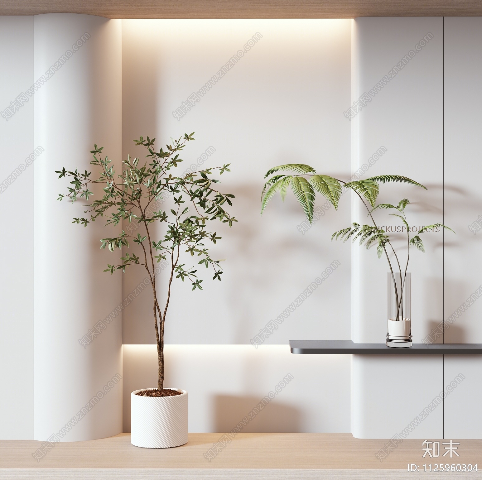 绿植盆栽3D模型下载【ID:1125960304】