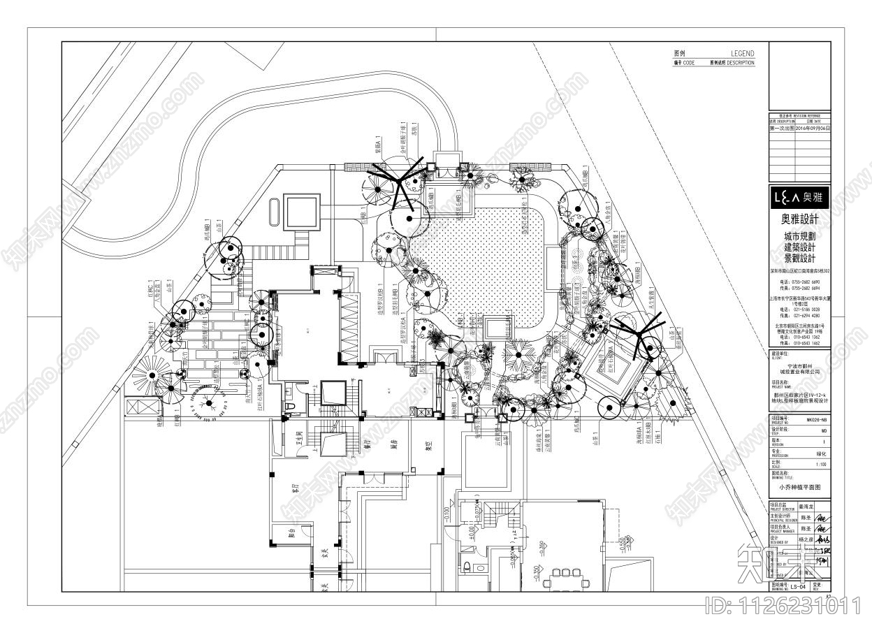 中式风格私人庭院景观cad施工图下载【ID:1126231011】