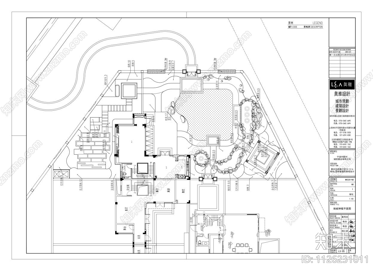 中式风格私人庭院景观cad施工图下载【ID:1126231011】