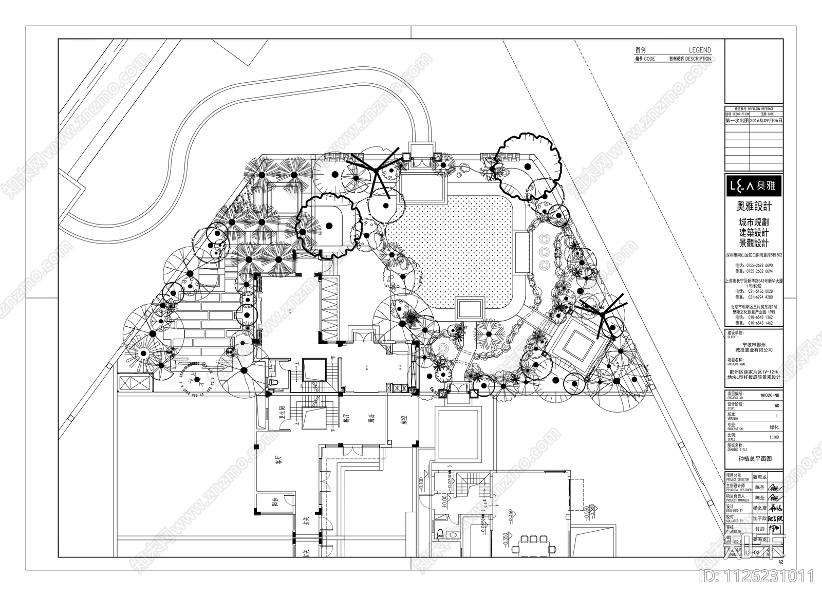 中式风格私人庭院景观cad施工图下载【ID:1126231011】