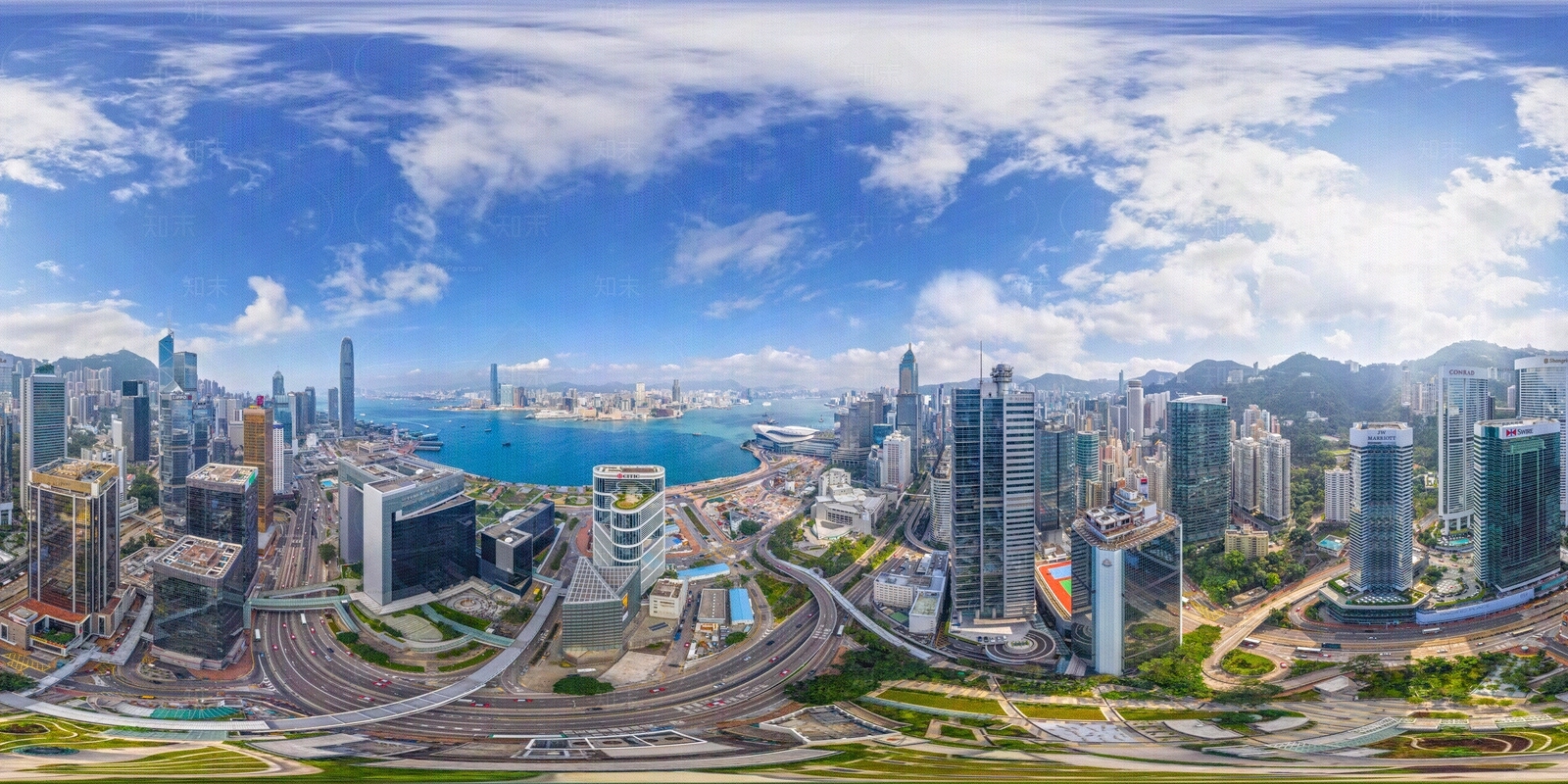 白天城市天空hdr全景贴图下载【ID:1125984941】