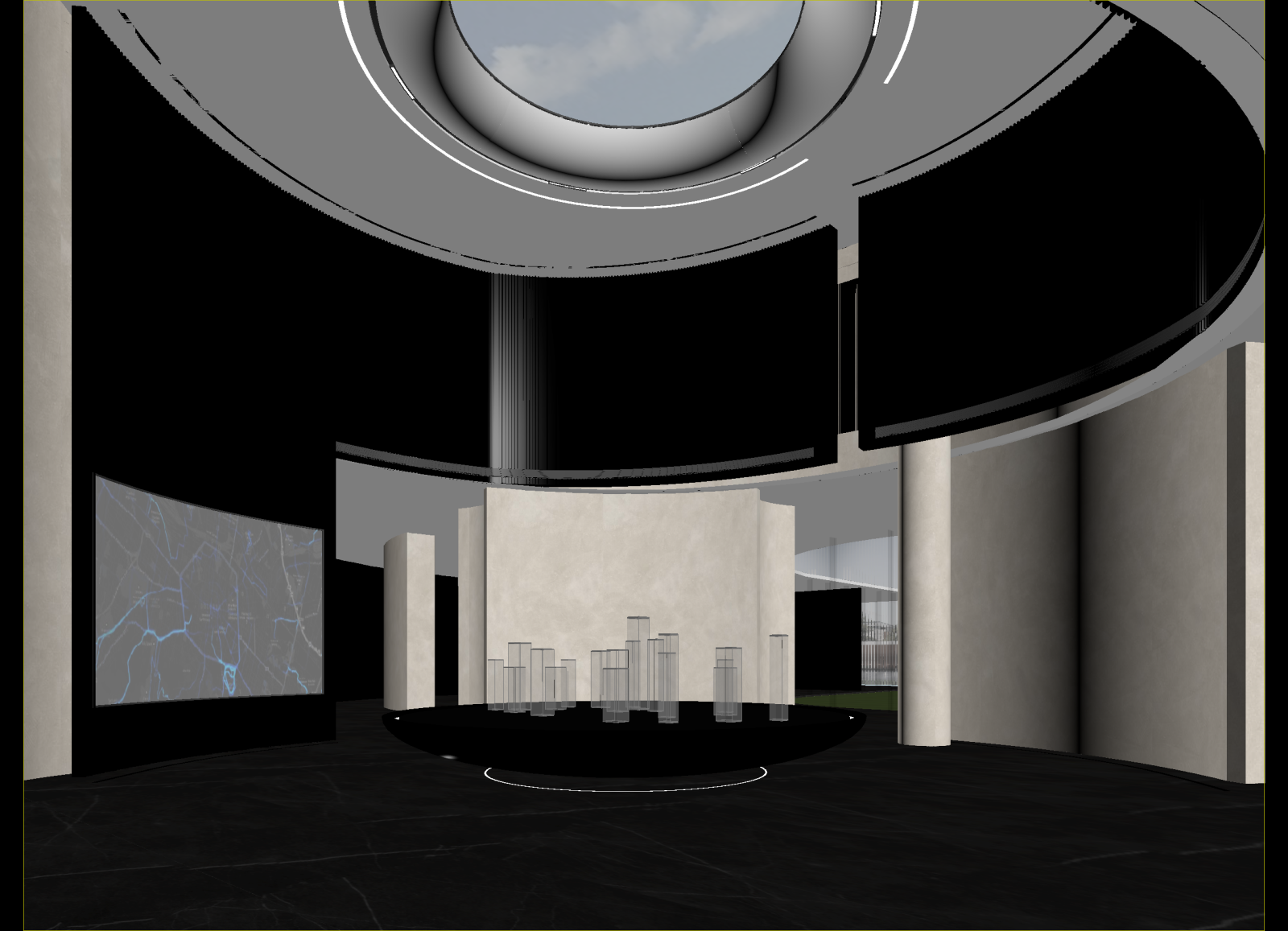 现代科技展厅3D模型下载【ID:1214557632】