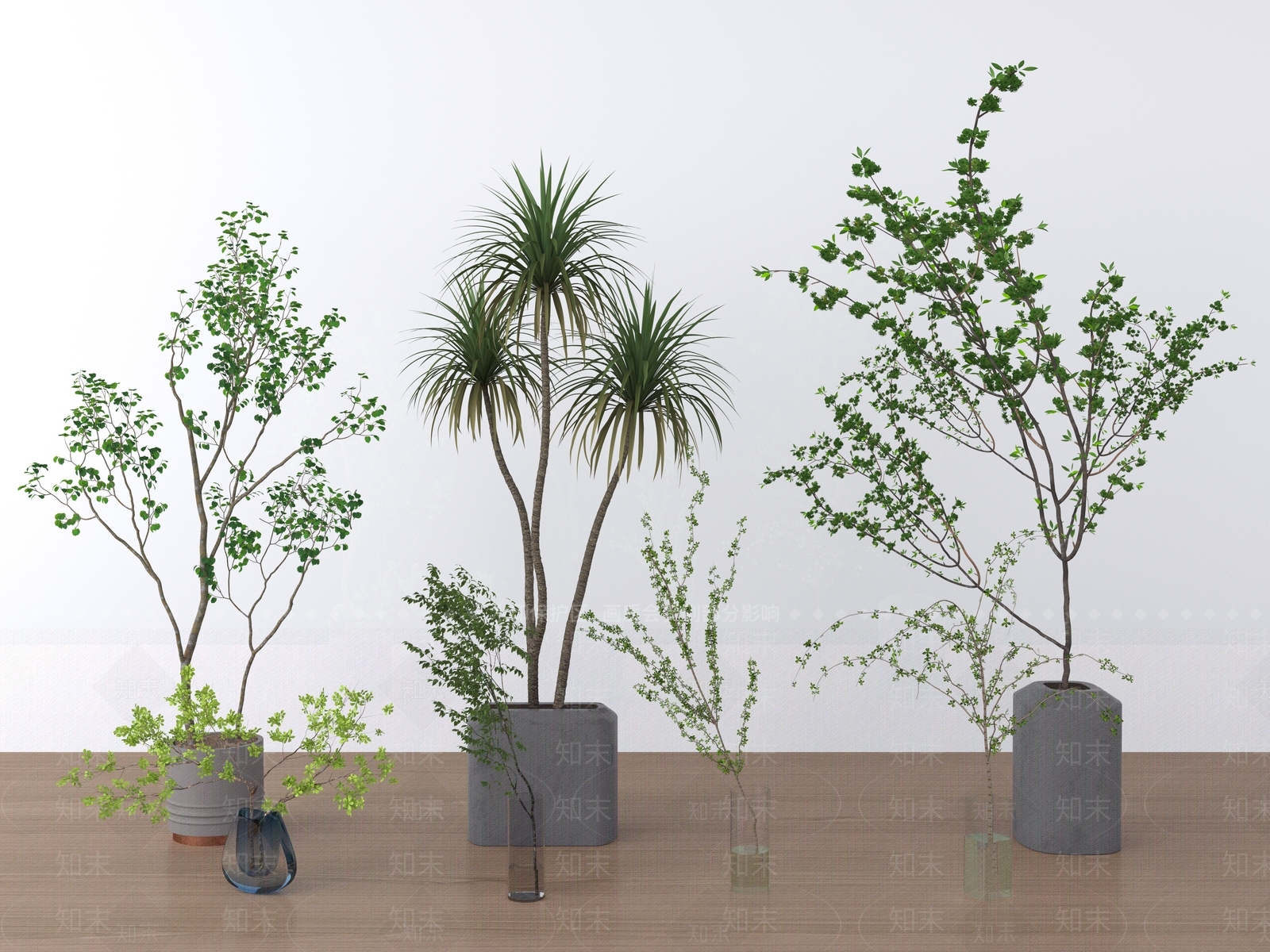 绿植盆栽3D模型下载【ID:1125991787】_知末3d模型网