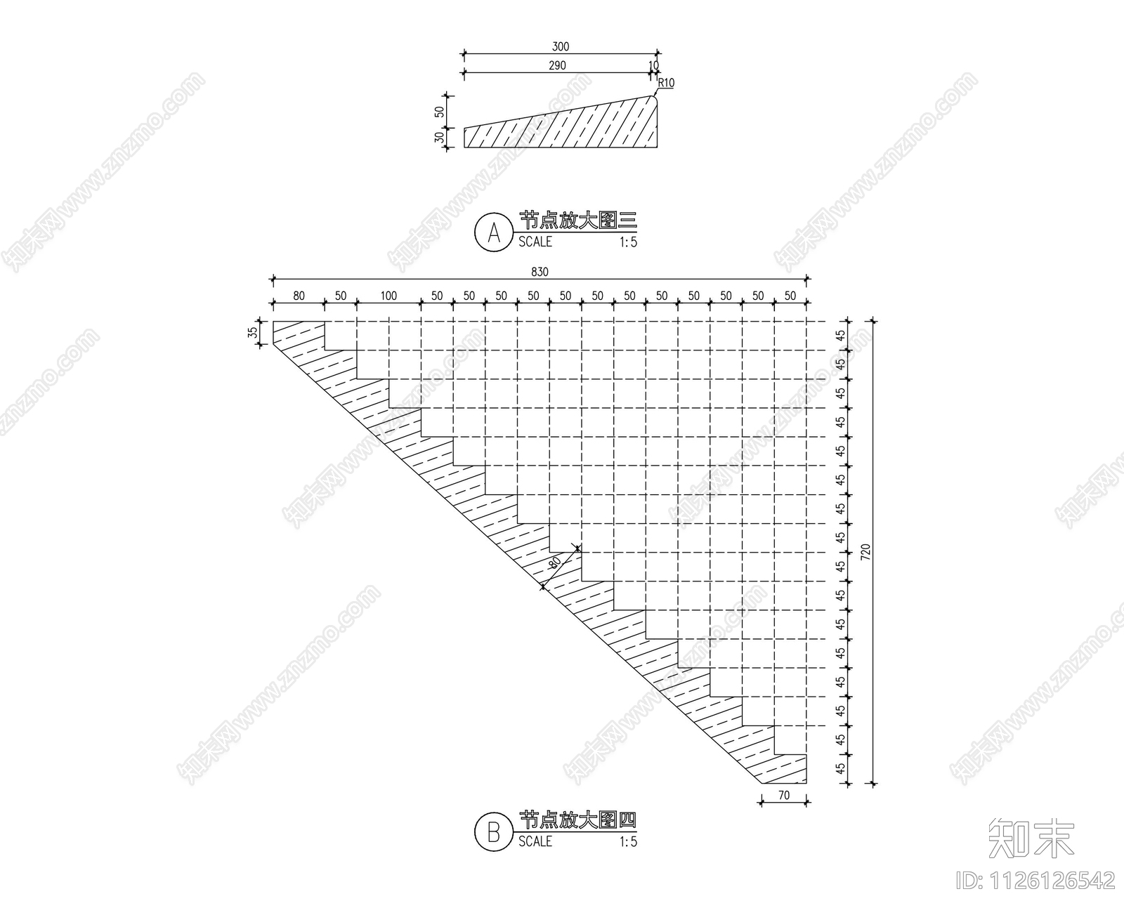 入口水景详图cad施工图下载【ID:1126126542】