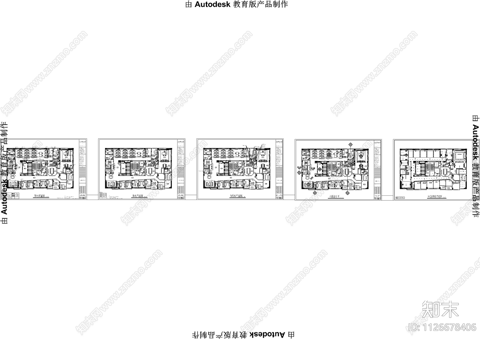 办公室cad施工图下载【ID:1126678406】
