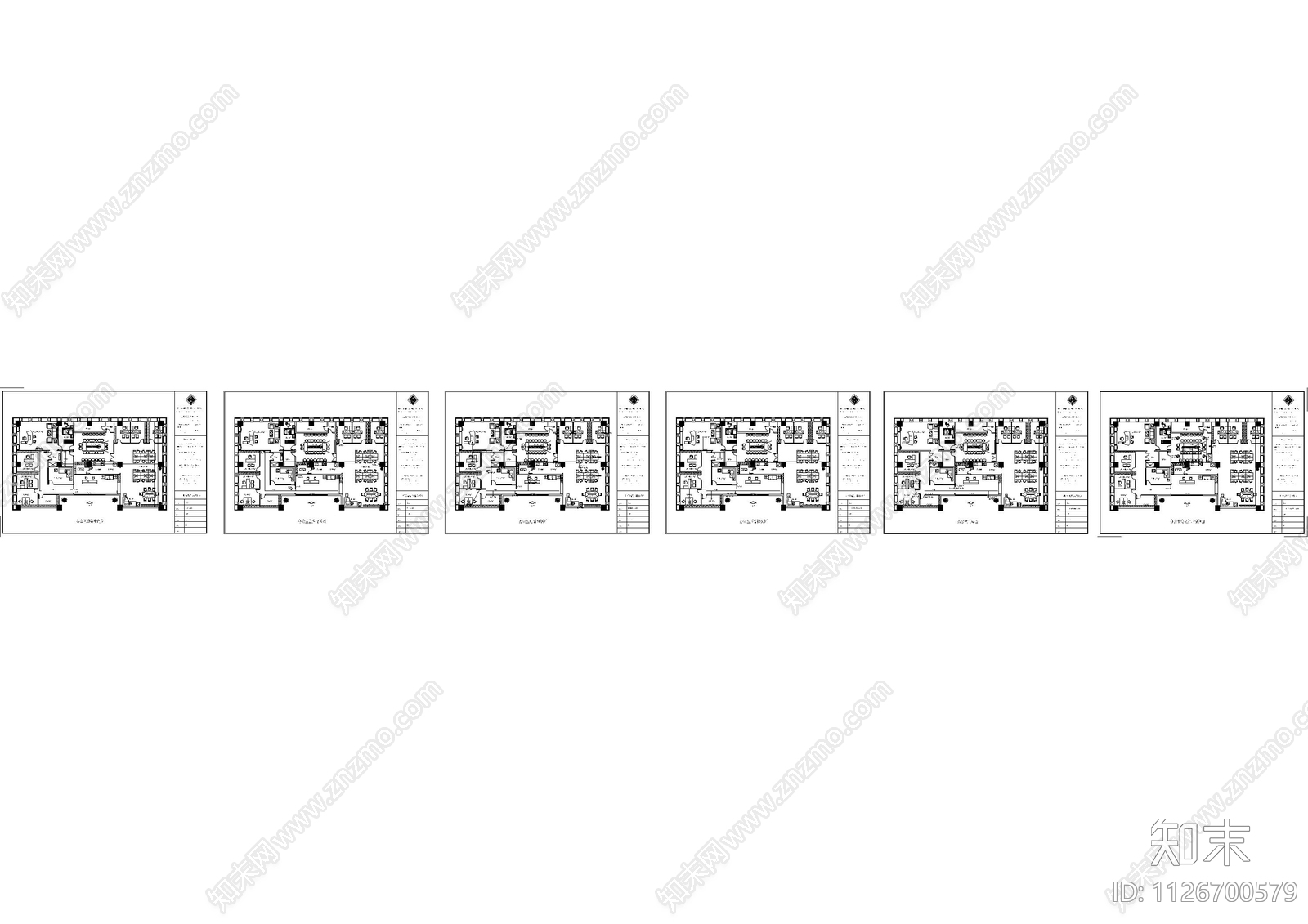 现代办公弱电平面图施工图下载【ID:1126700579】