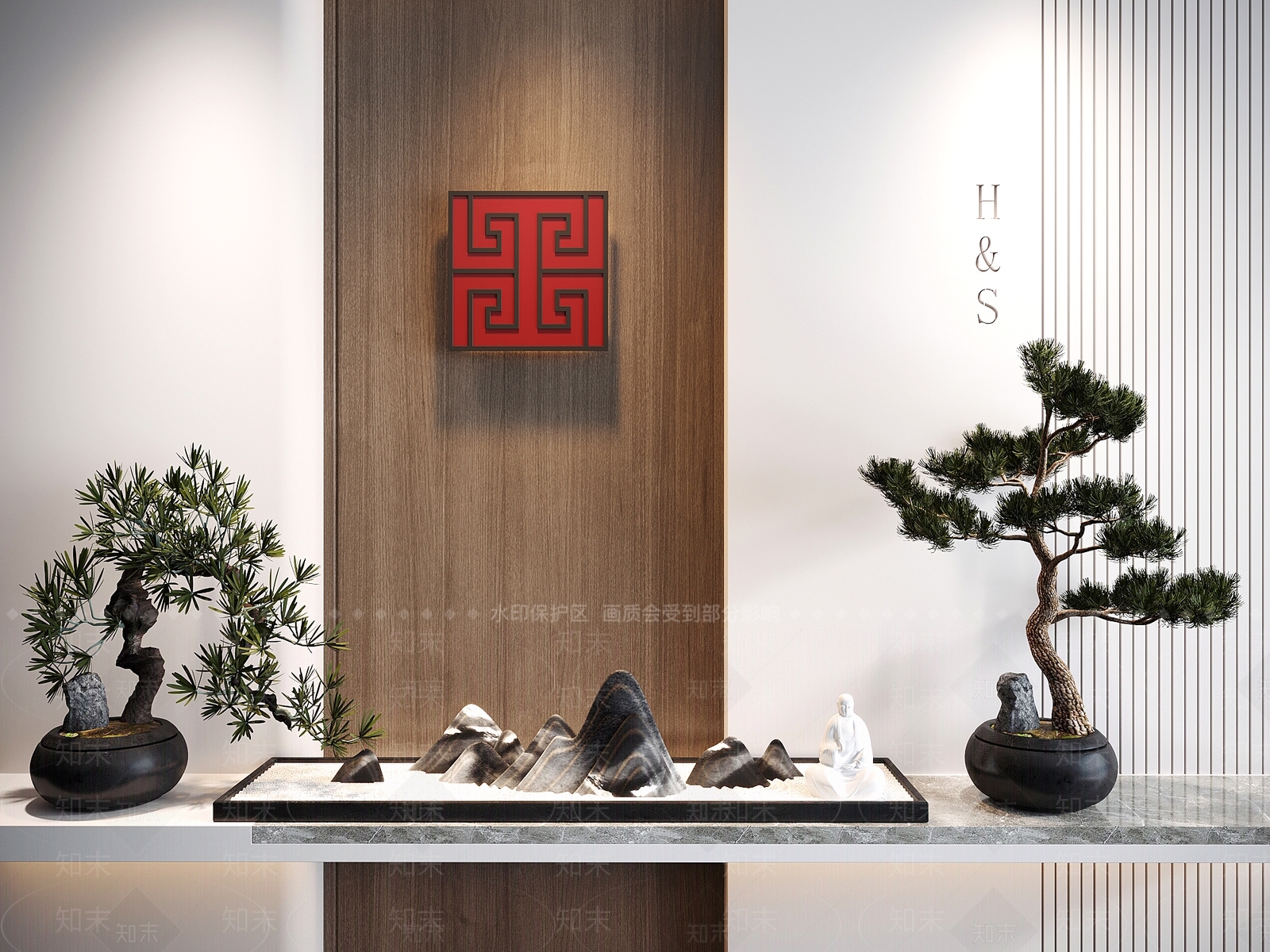 松树盆栽3D模型下载【ID:1125999408】