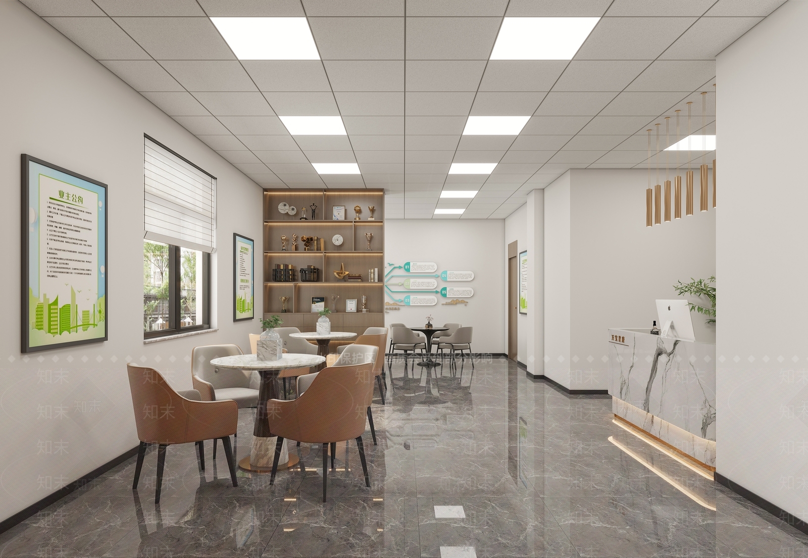 现代物业社区服务中心3D模型下载【ID:1126001403】