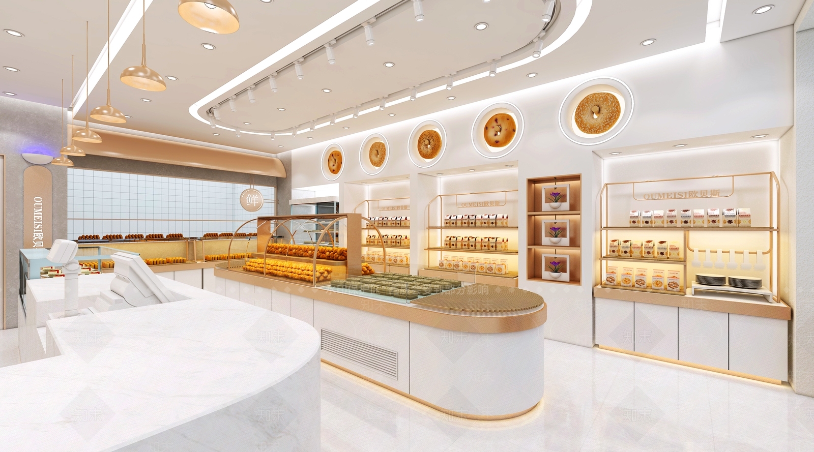 现代蛋糕店3D模型下载【ID:1126008791】
