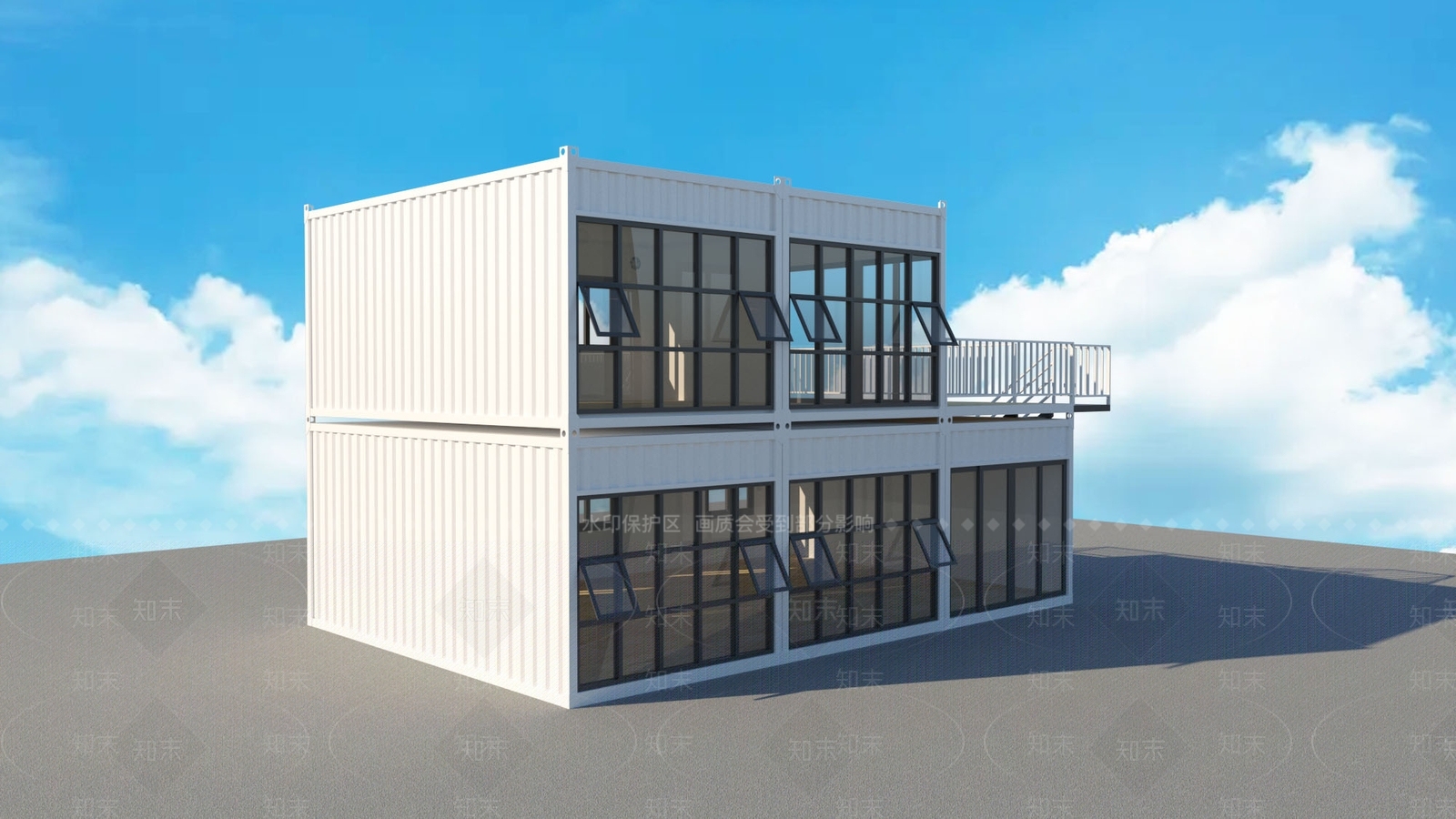 现代工业建筑SU模型下载【ID:1126176289】