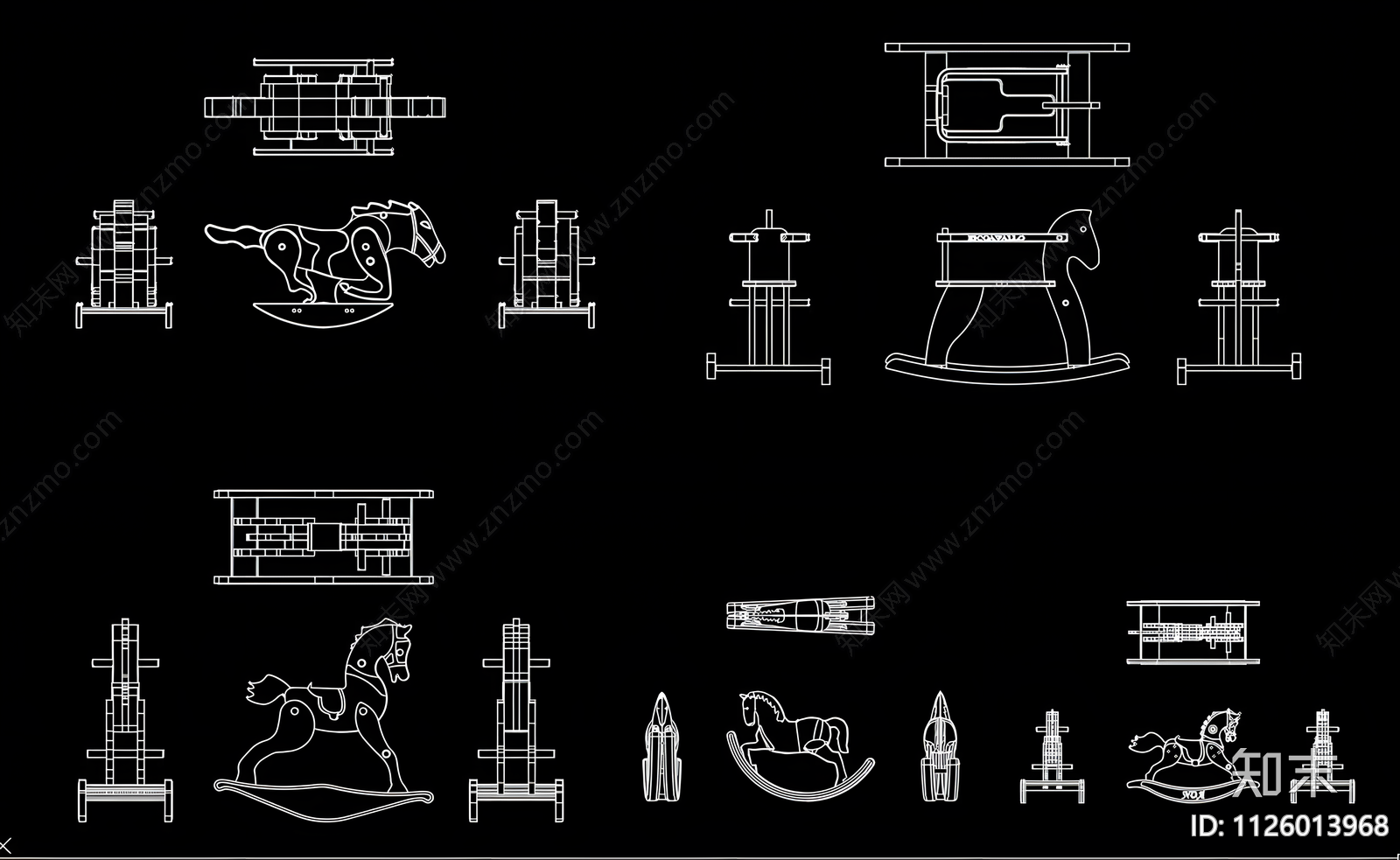 婴儿椅CAD施工图下载【ID:1126013968】