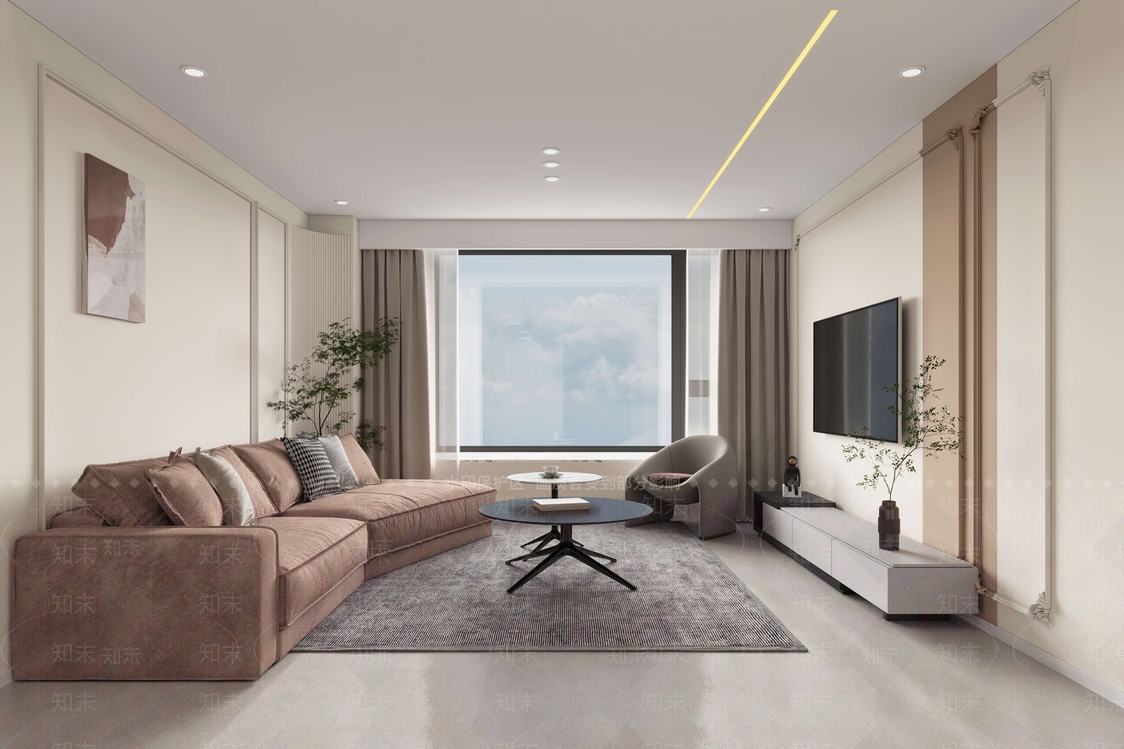 现代单身公寓3D模型下载【ID:1126019038】