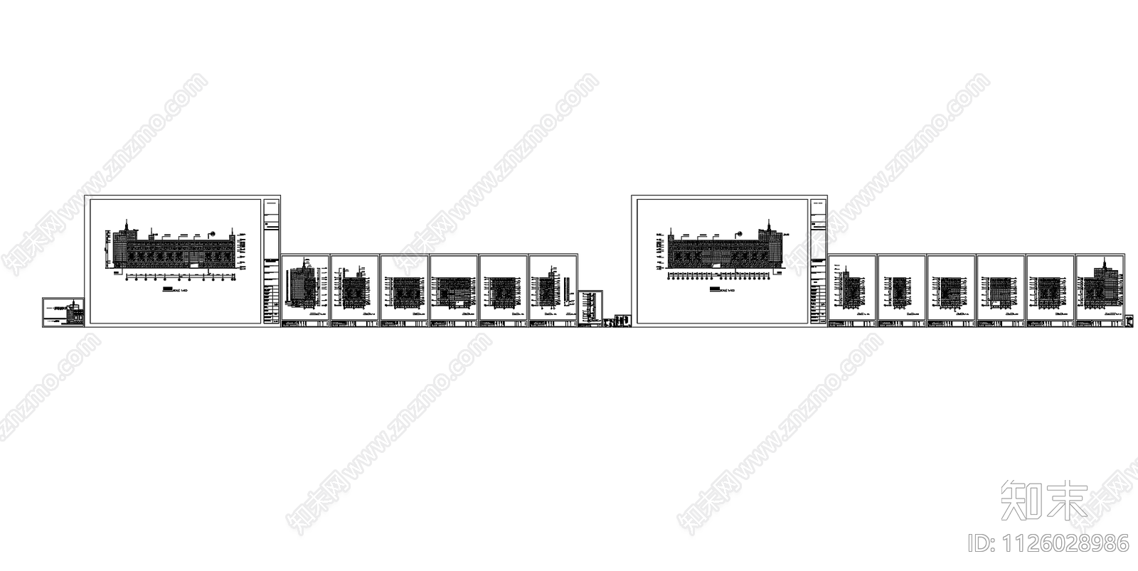 建筑立面铝单板外墙装修节点图施工图下载【ID:1126028986】