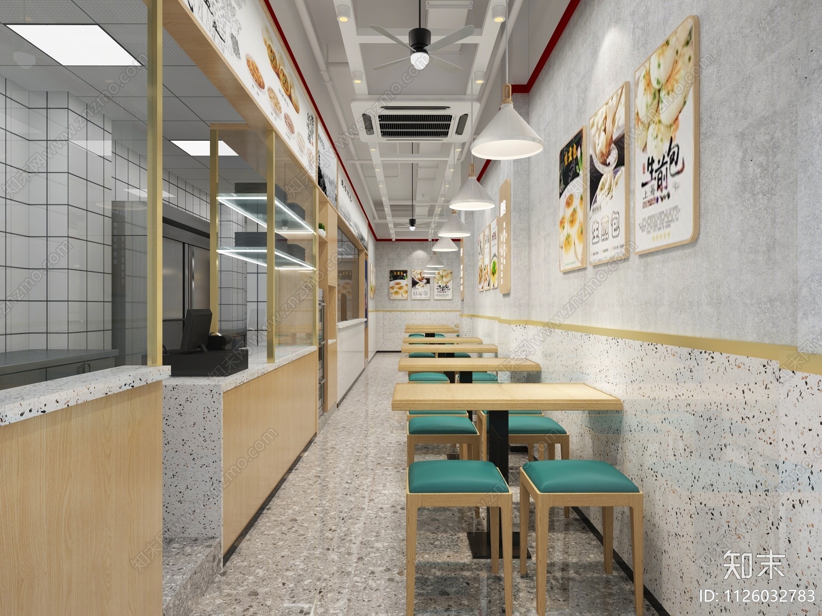 现代早餐店3D模型下载【ID:1126032783】