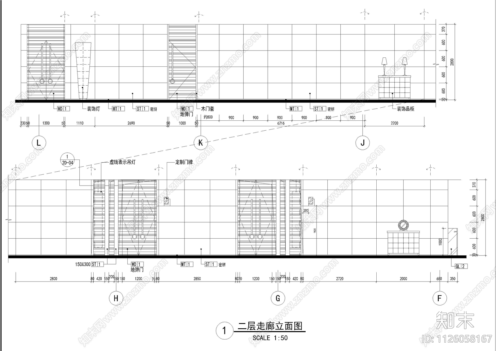 现代餐厅海鲜立面及大样图cad施工图下载【ID:1126058167】