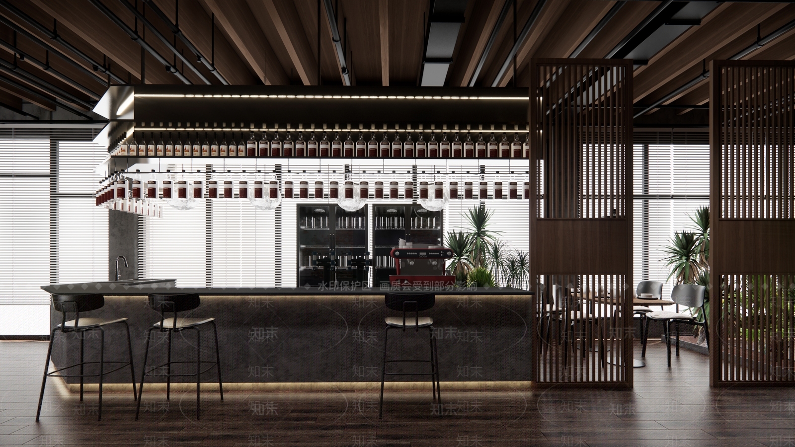 现代酒吧SU模型下载【ID:1126064759】