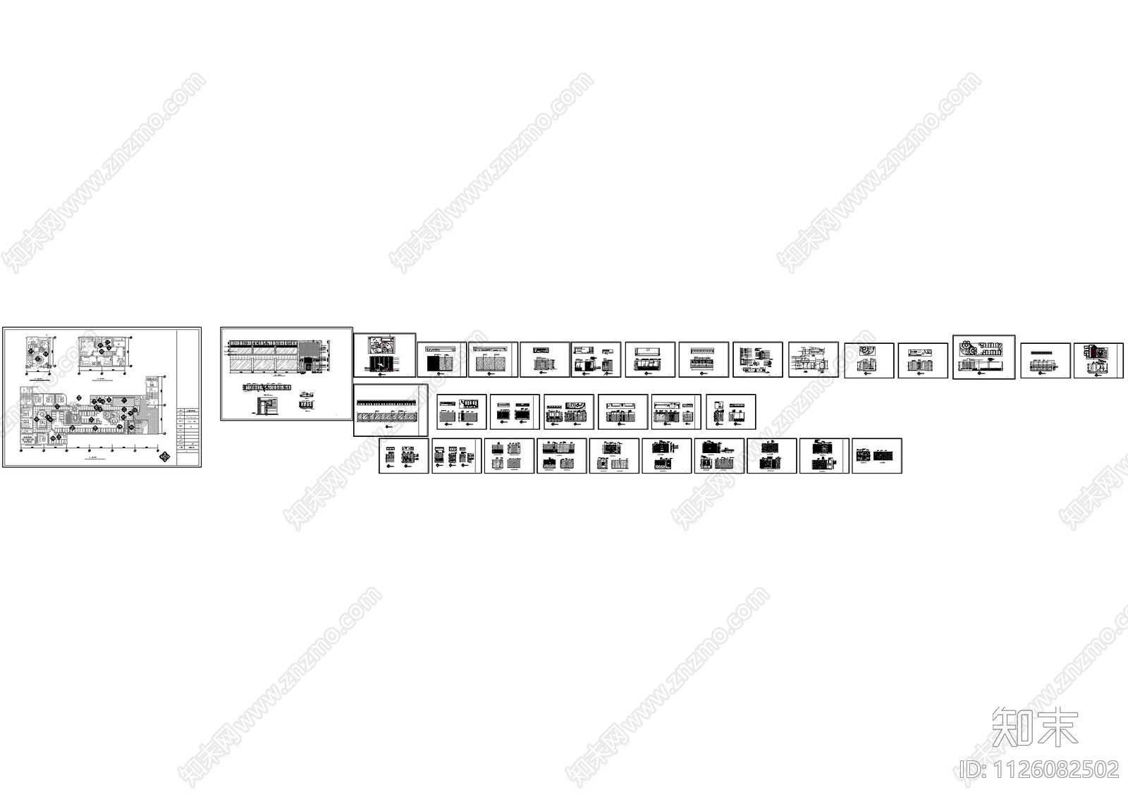 两岸咖啡厅门头及园林景观施工图下载【ID:1126082502】