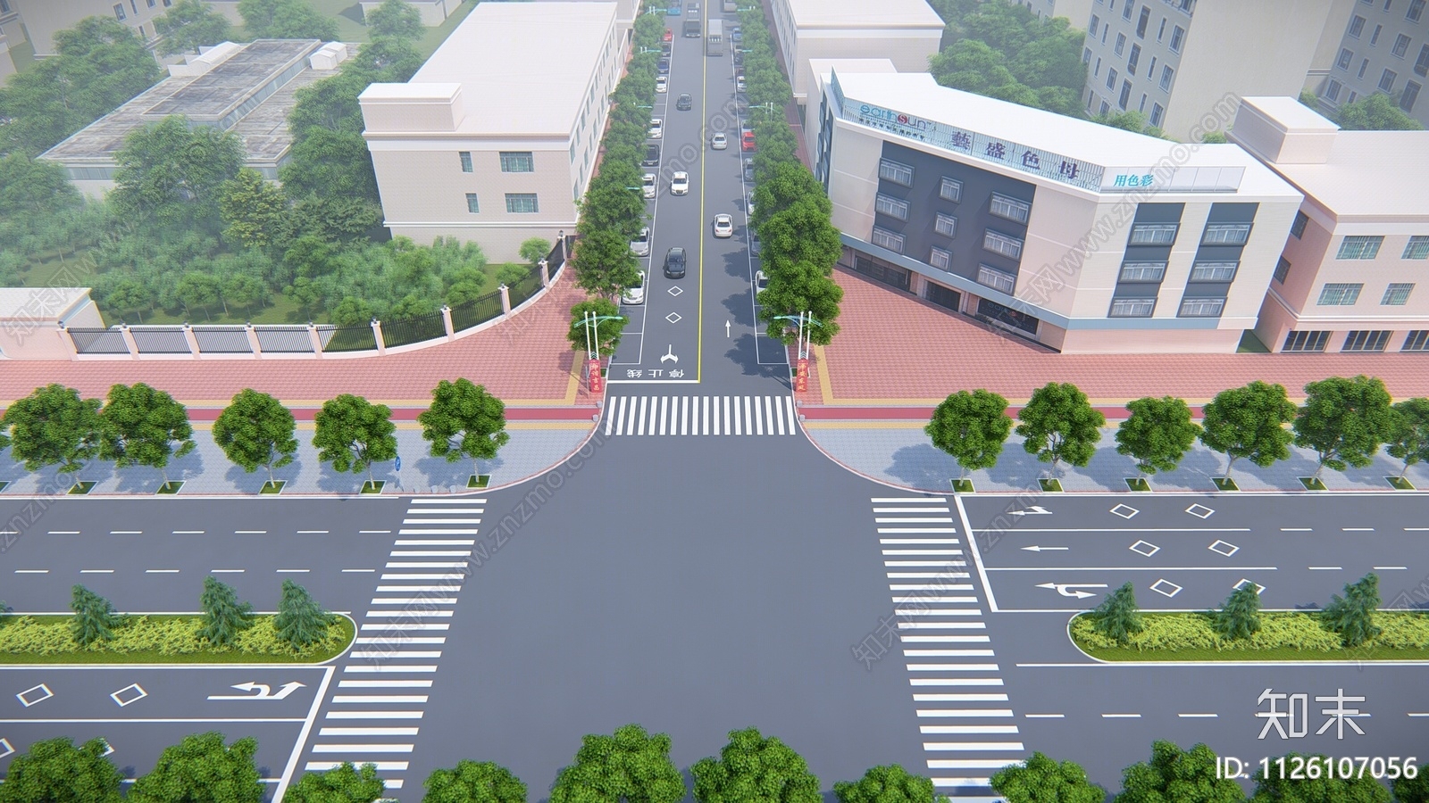 现代道路SU模型下载【ID:1126107056】