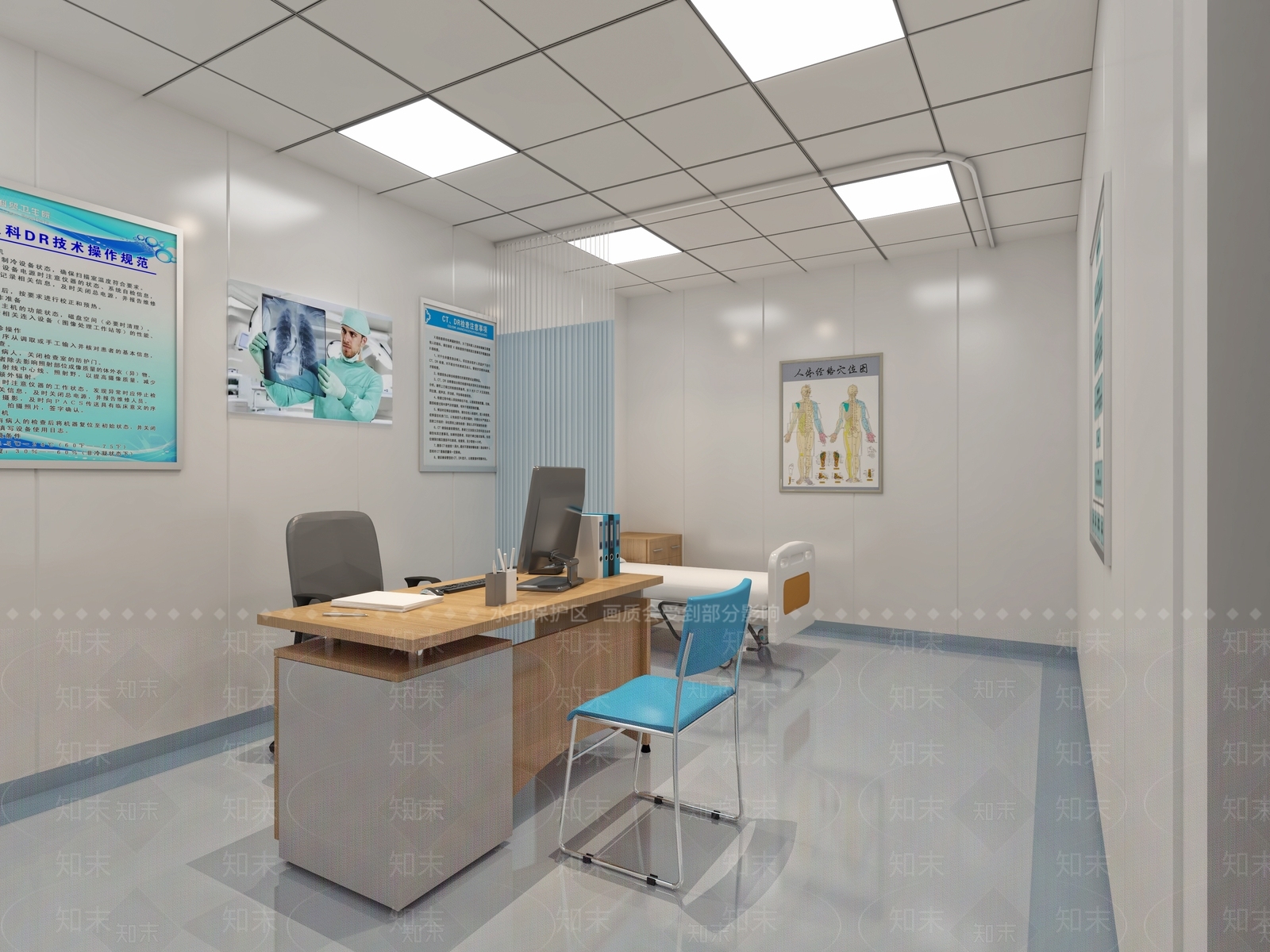 现代医院3D模型下载【ID:1126107155】