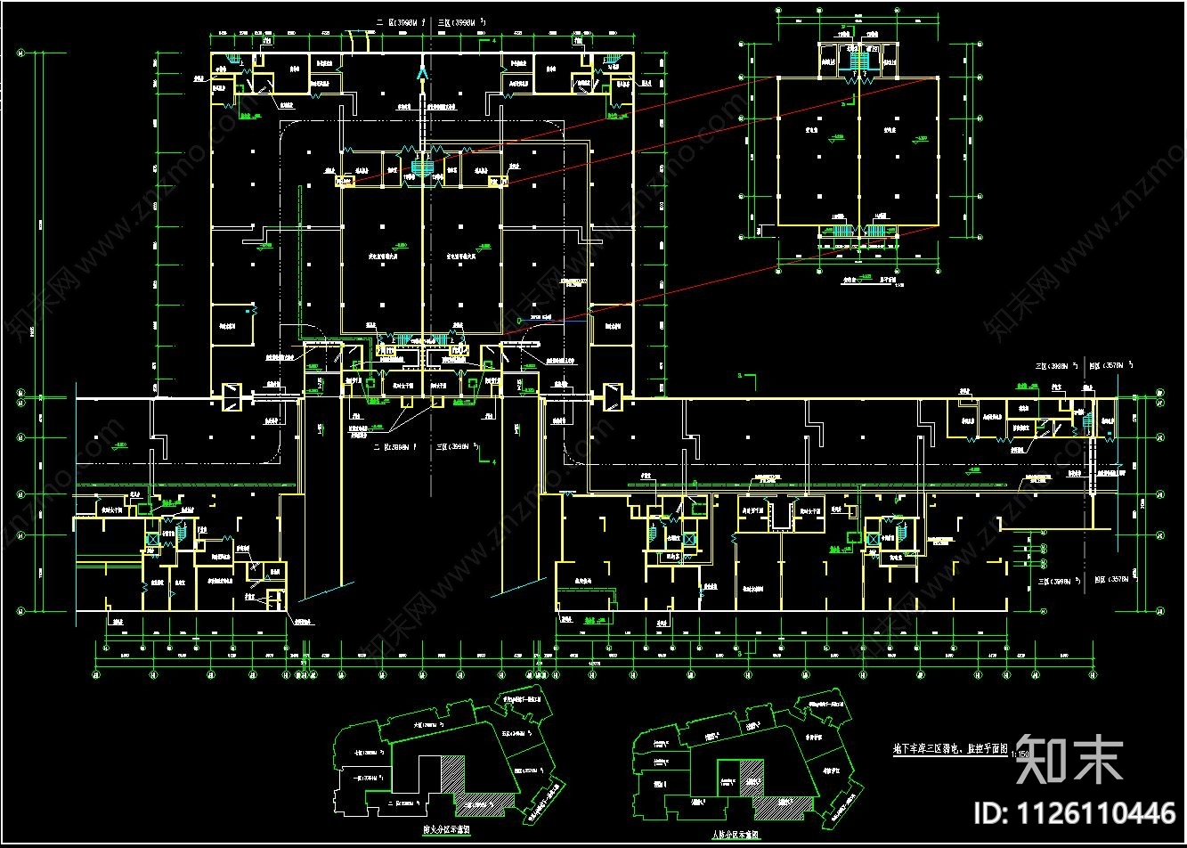 地下车库停车场智能化弱电cadcad施工图下载【ID:1126110446】