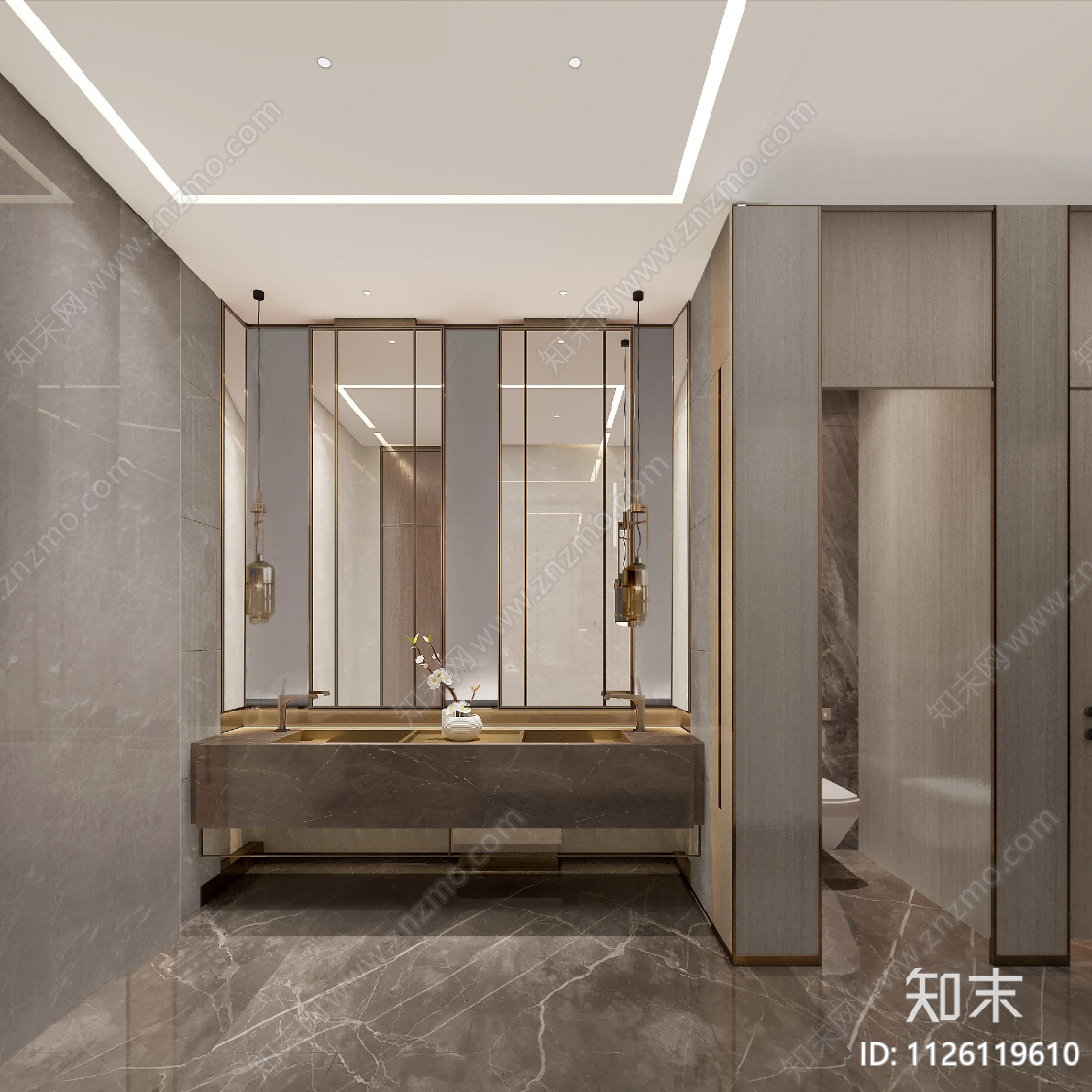 售楼部cad施工图下载【ID:1126119610】