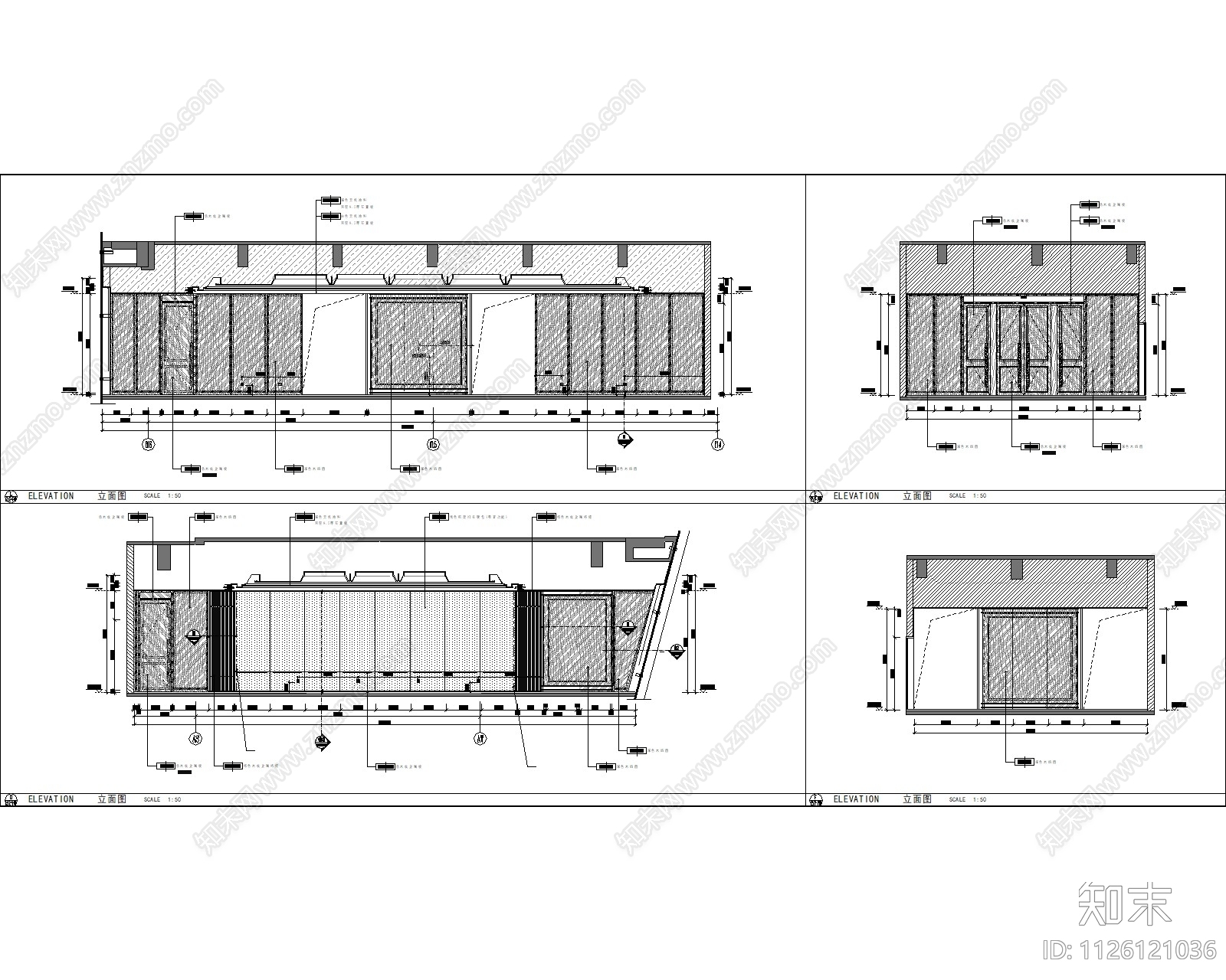 会客室cad施工图下载【ID:1126121036】