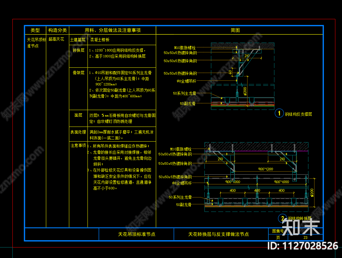 地面通用节点cad施工图下载【ID:1127028526】