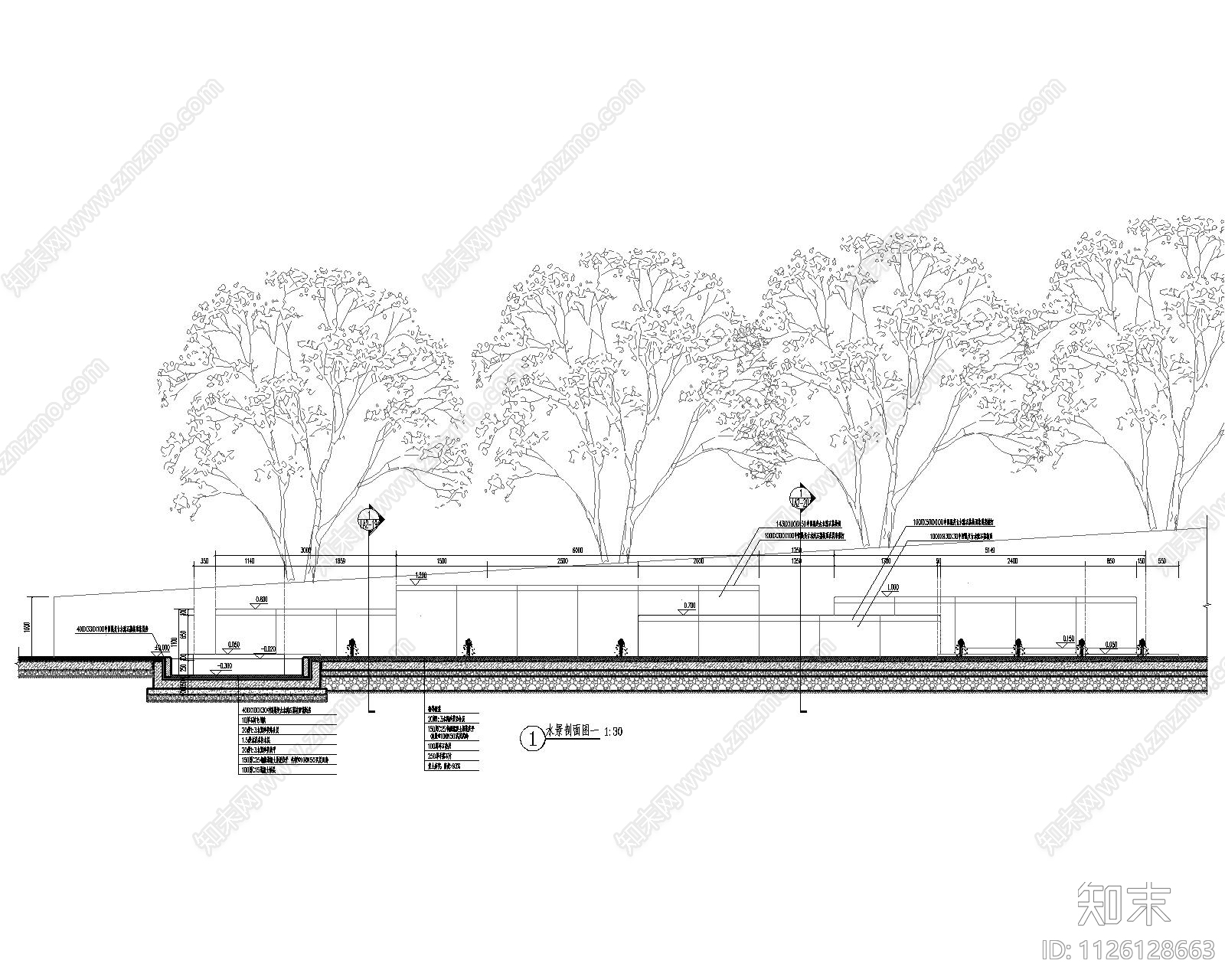 水景cad施工图下载【ID:1126128663】