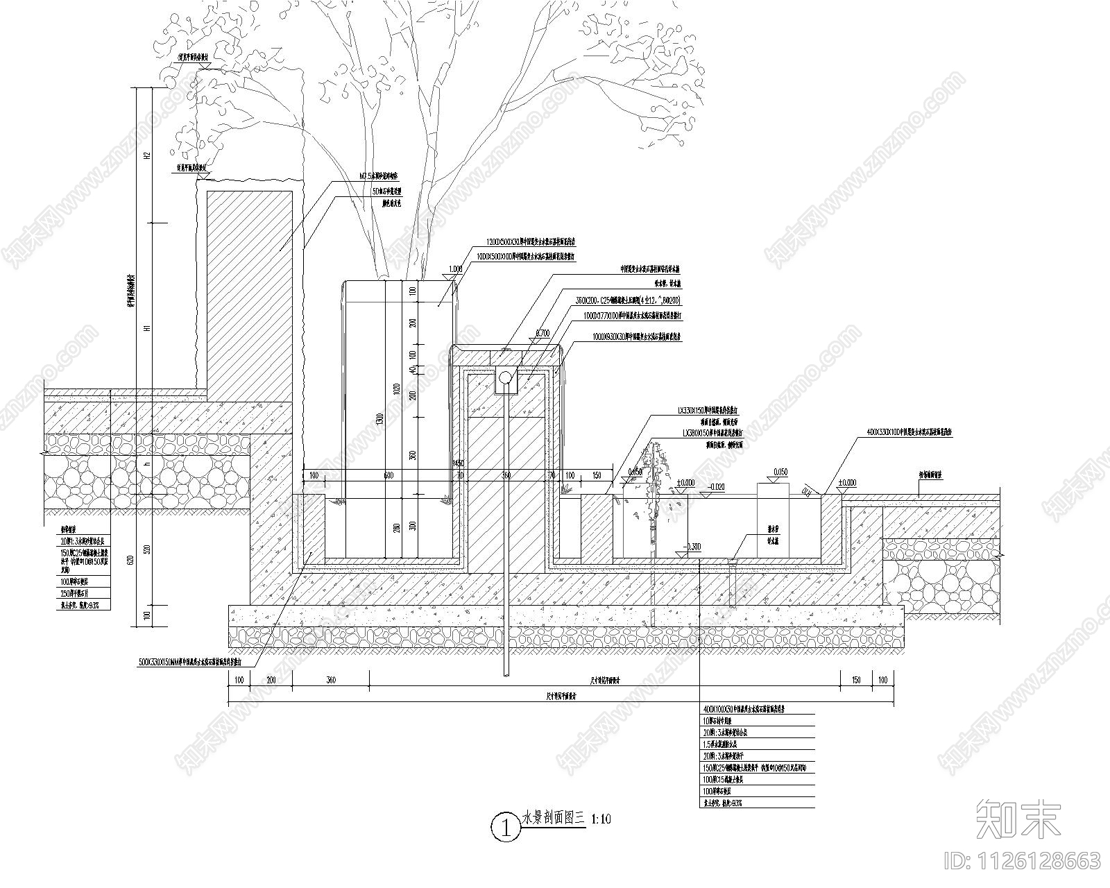 水景cad施工图下载【ID:1126128663】
