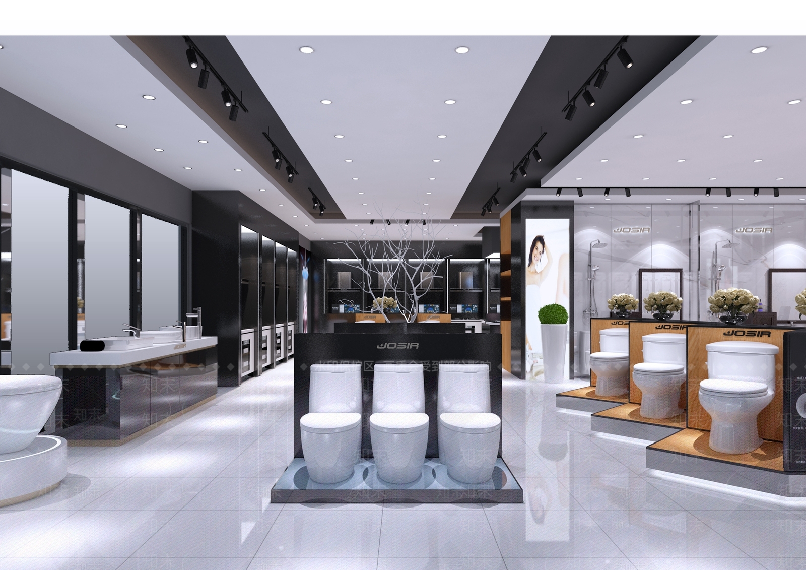 现代卫浴展厅3D模型下载【ID:1126275229】