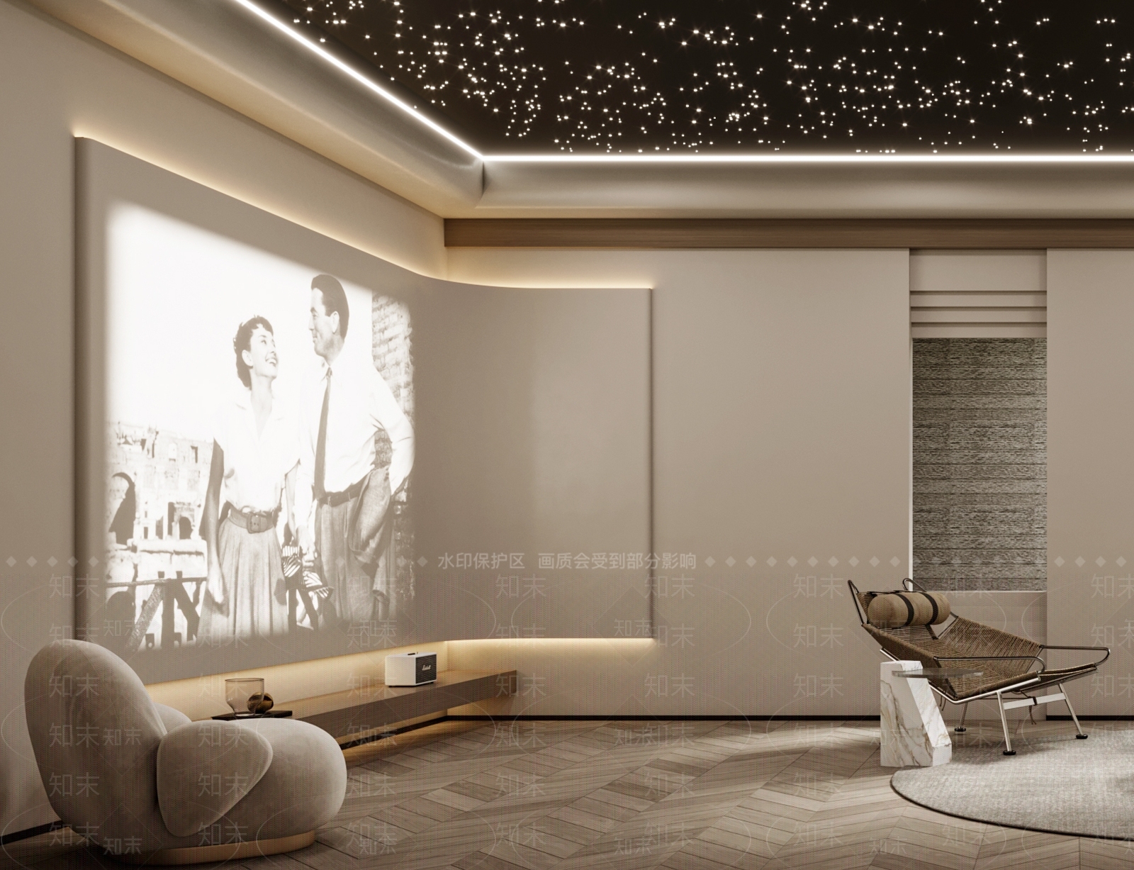 现代影音室3D模型下载【ID:1126145284】