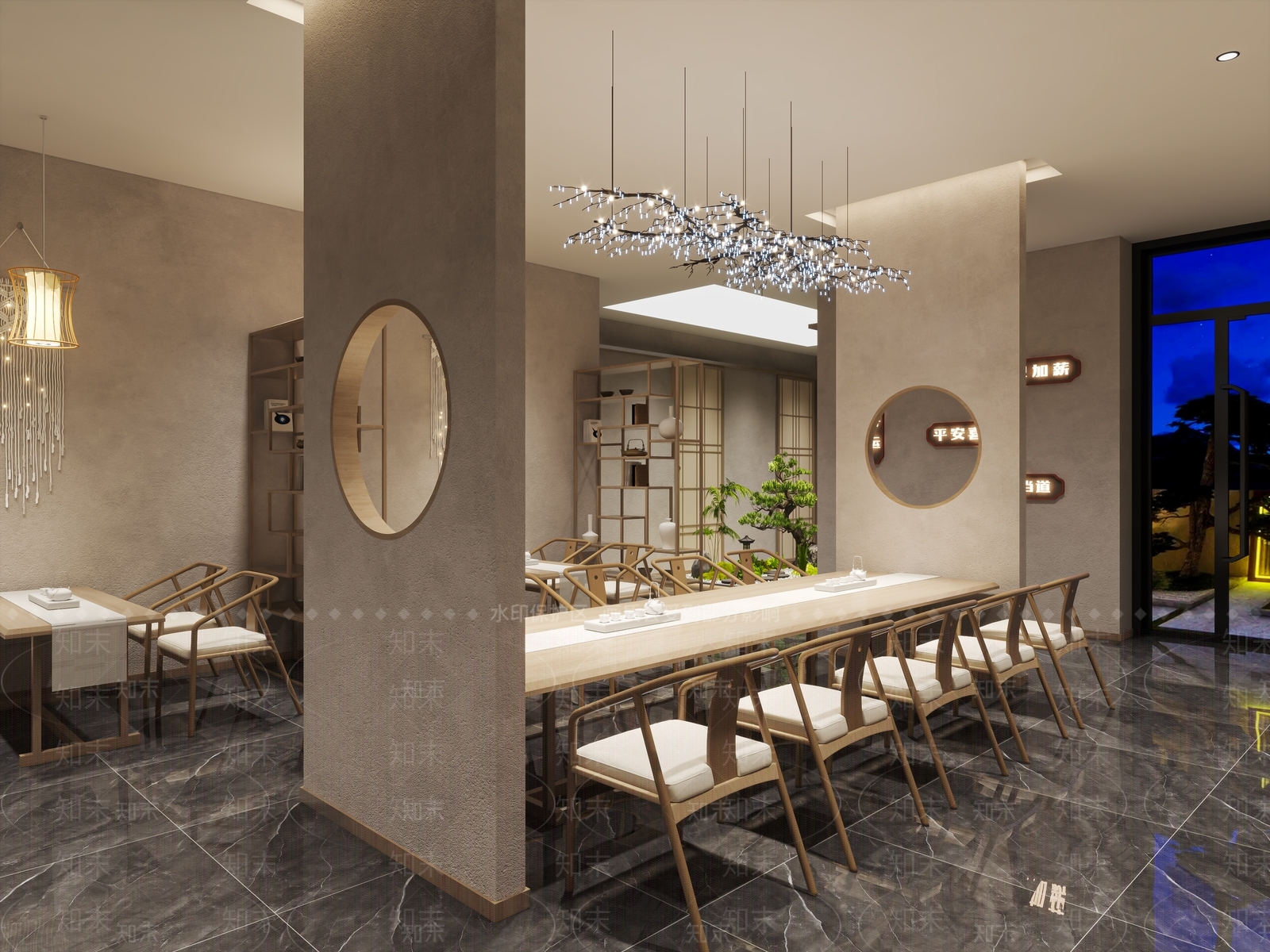 新中式茶餐厅3D模型下载【ID:1126164104】