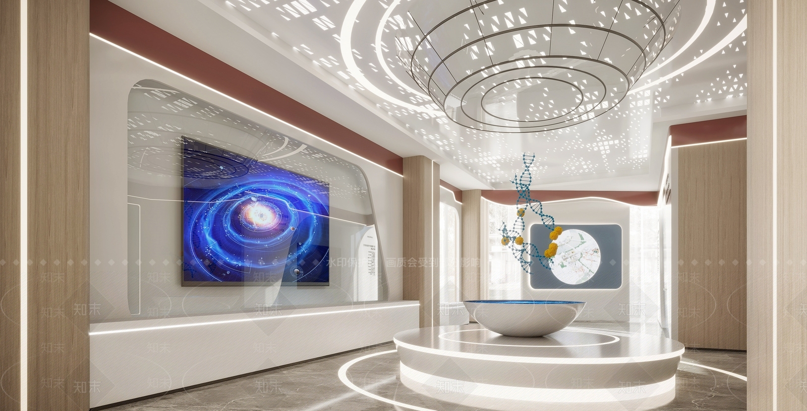 新中式公司大厅3D模型下载【ID:1126165932】