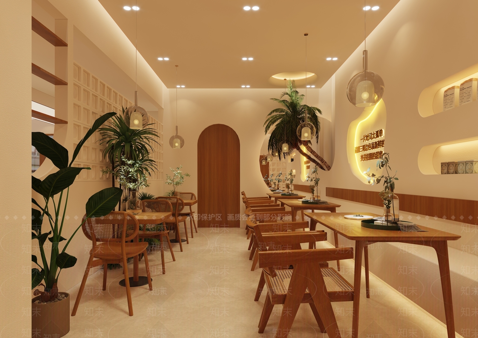 现代奶油风烘焙店3D模型下载【ID:1126166801】