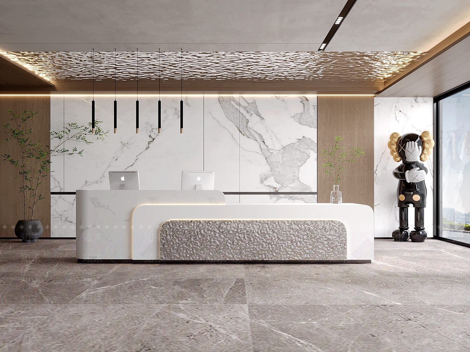 现代前台3D模型下载【ID:1126166924】