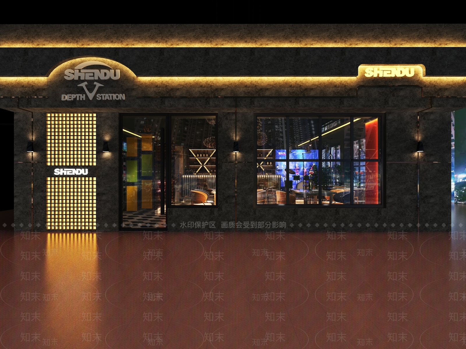 现代酒吧3D模型下载【ID:1126168830】