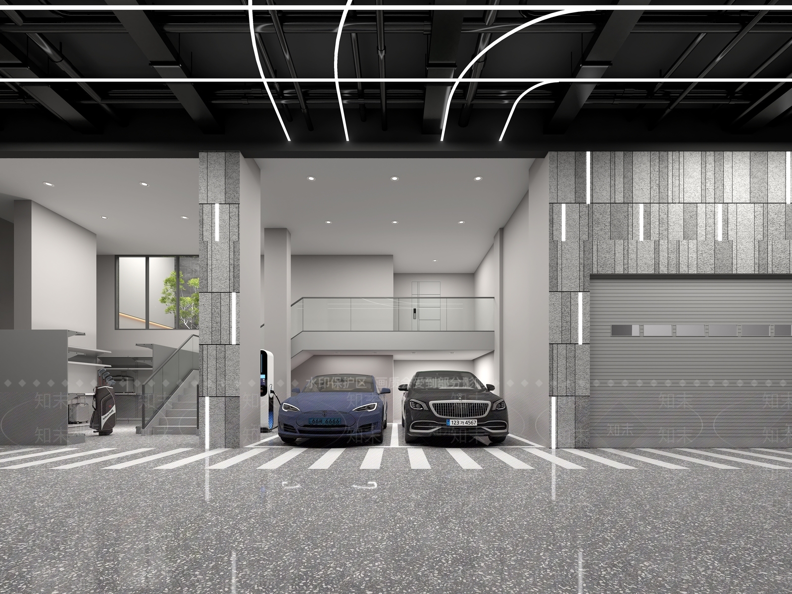 现代车库3D模型下载【ID:1126169220】