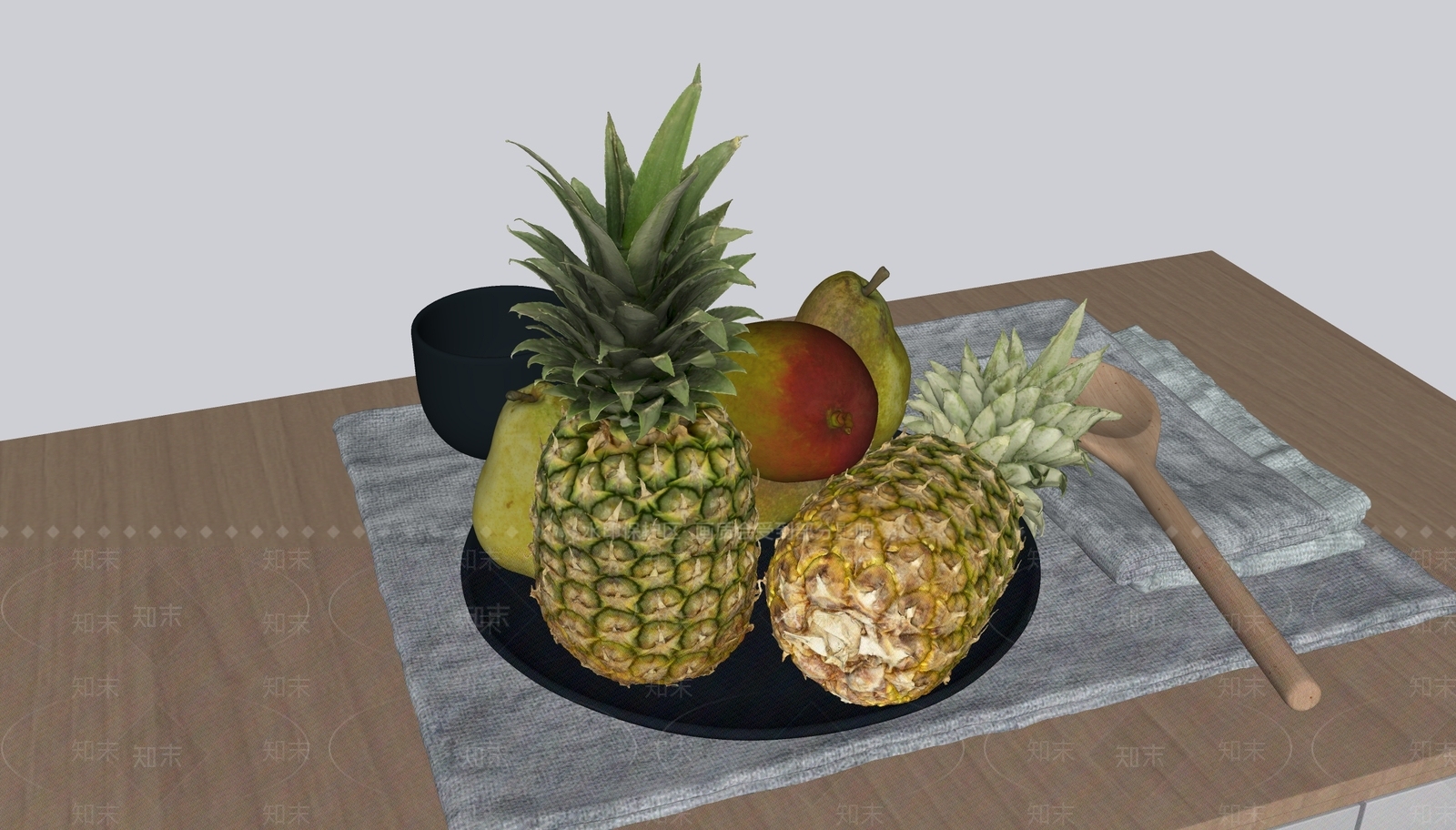 菠萝SU模型下载【ID:1126180728】