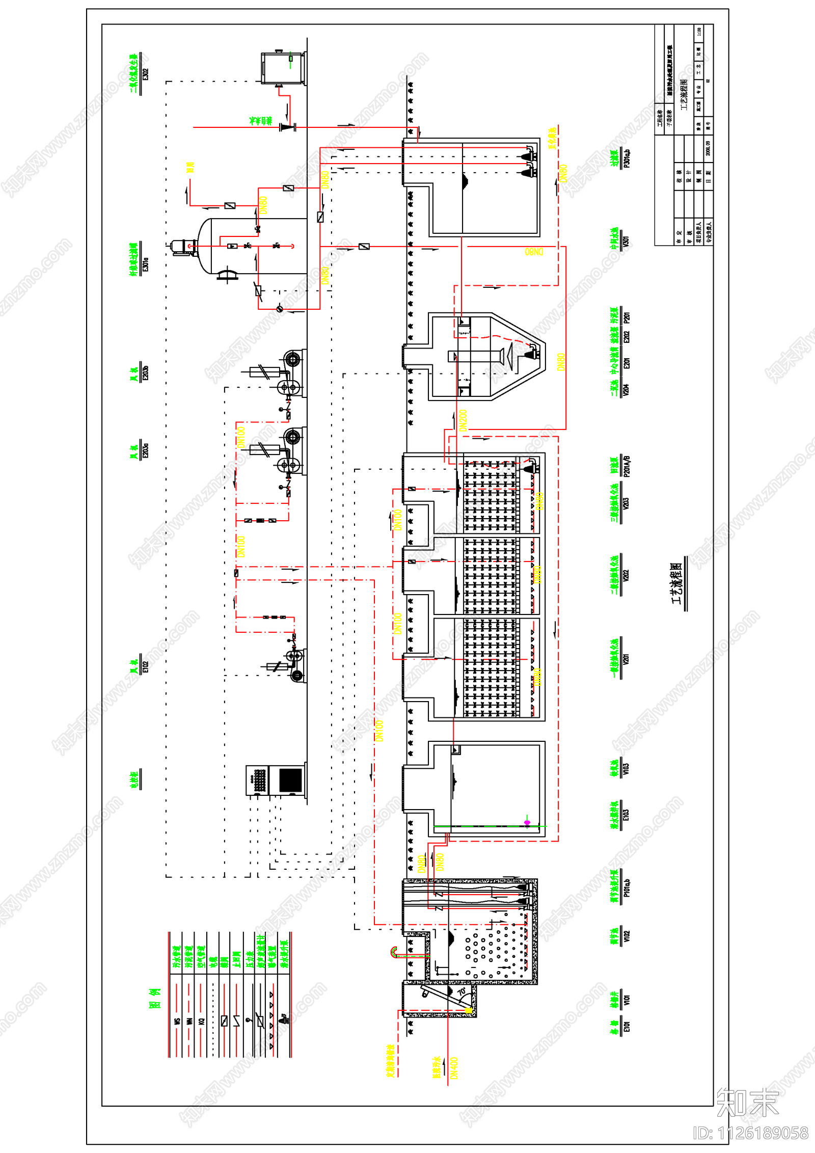 现代某医院污水处理及回用图纸施工图下载【ID:1126189058】