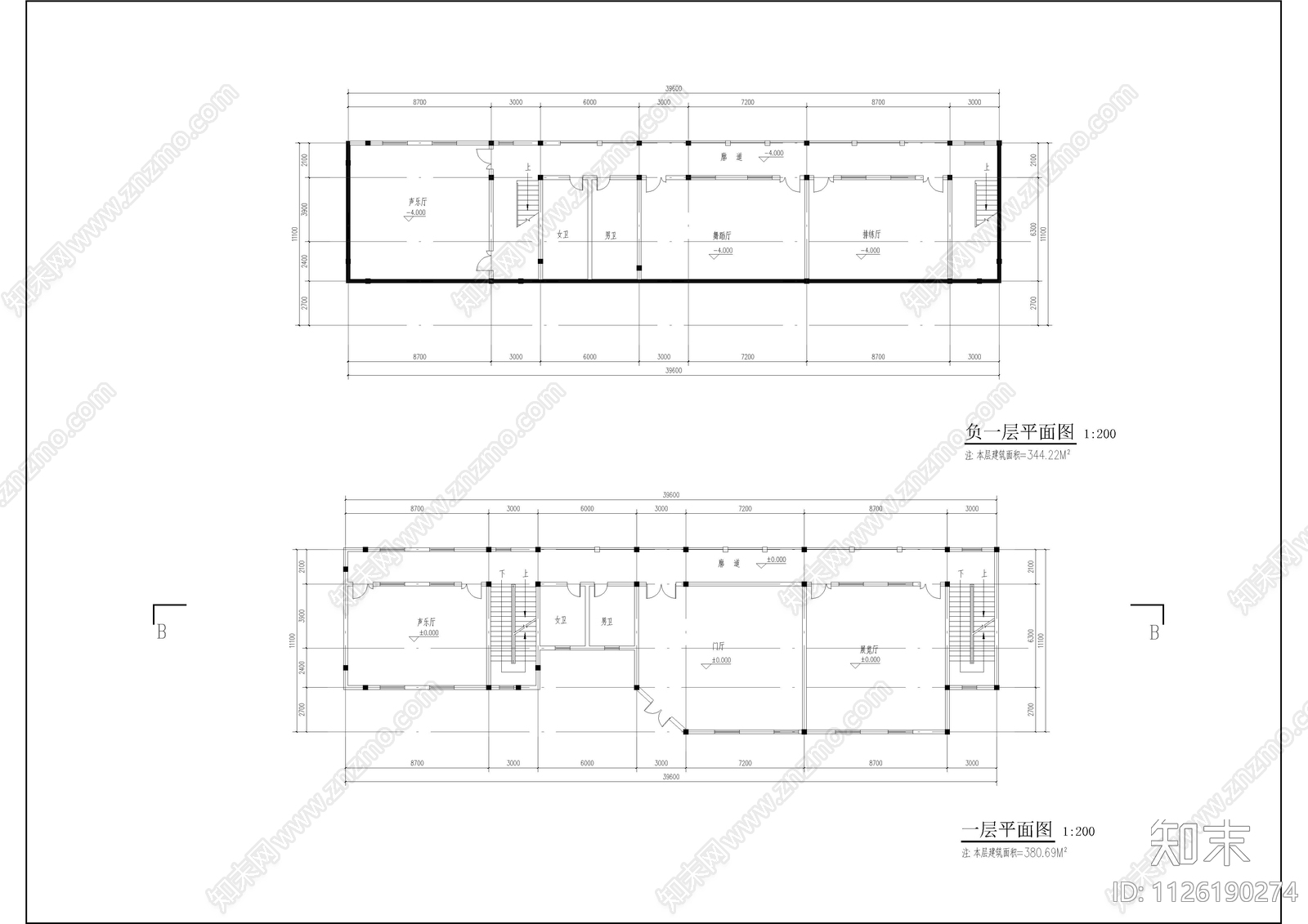 欧式古典国际标准舞艺术学校建筑图cad施工图下载【ID:1126190274】