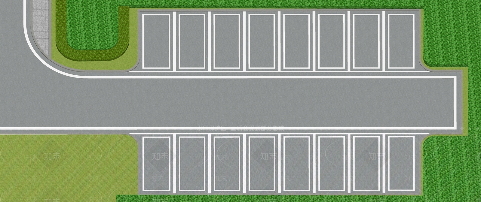 现代停车场SU模型下载【ID:1126194431】