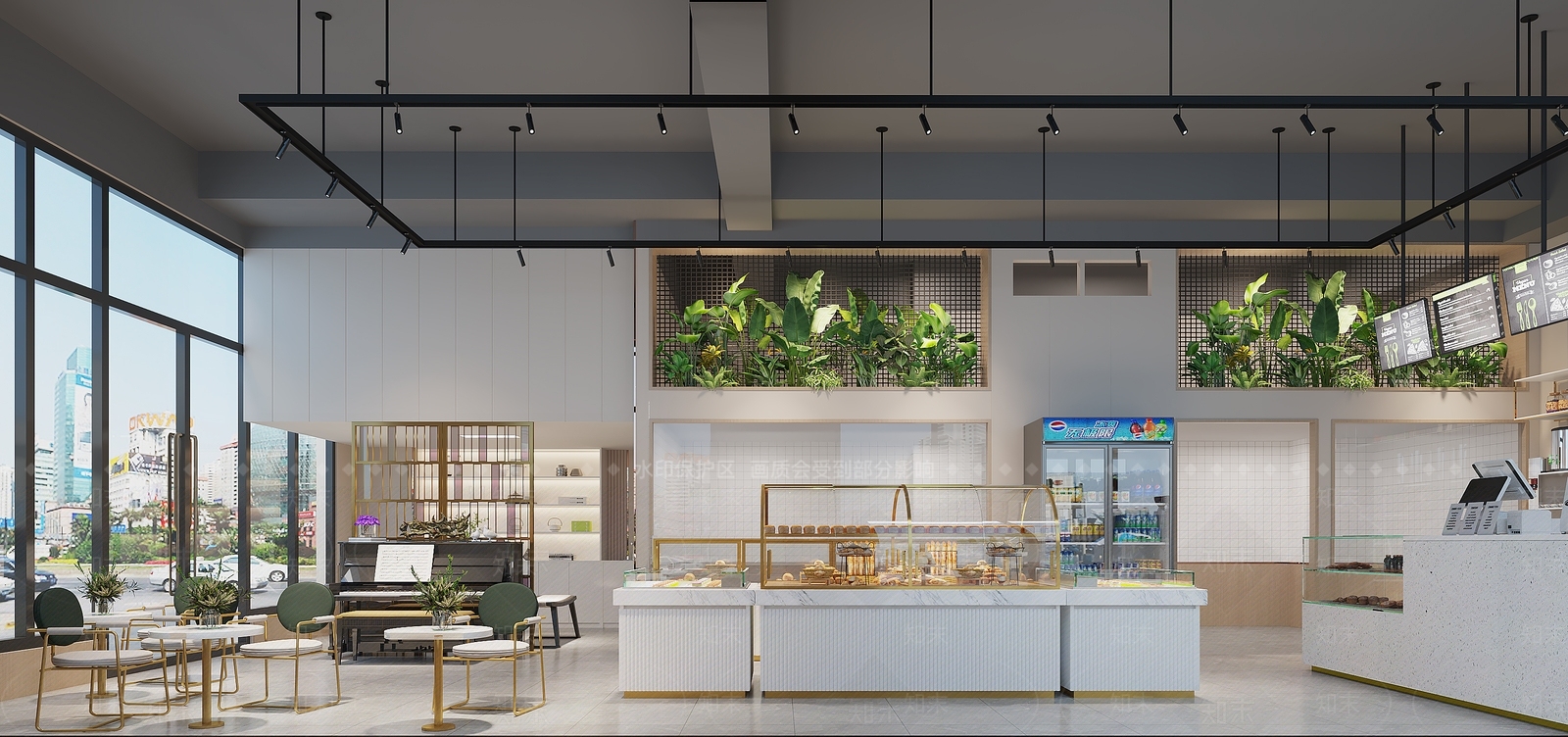 现代甜品面包店3D模型下载【ID:1126199804】