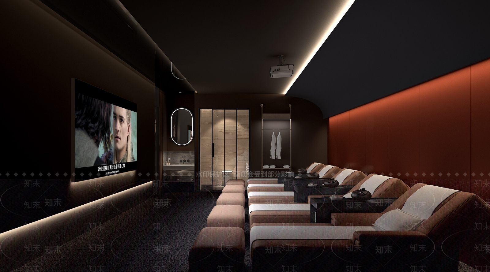 现代足浴包间3D模型下载【ID:1126231925】