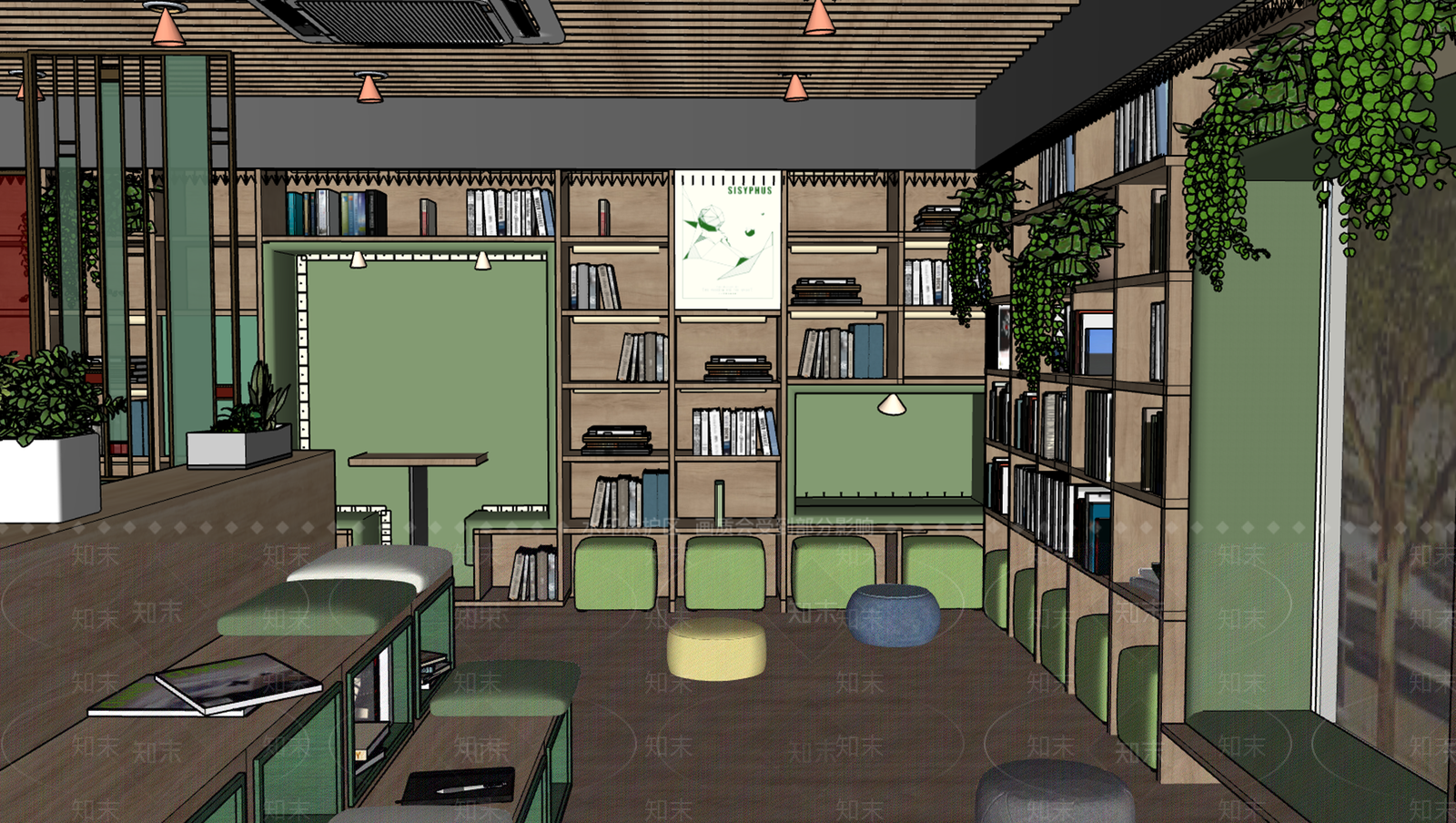 新中式西西弗书店SU模型下载【ID:1126250668】