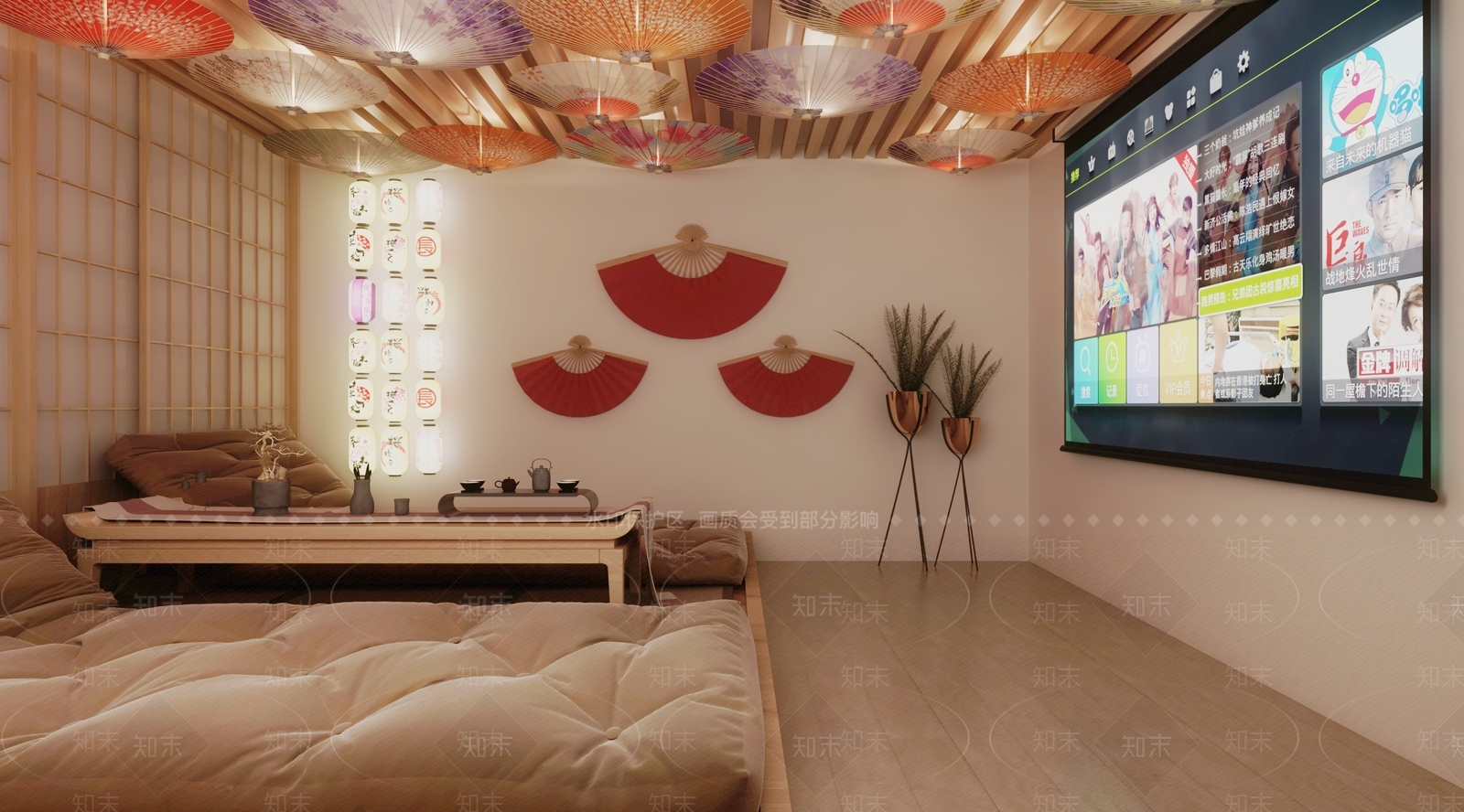 日式家居影音室3D模型下载【ID:1126253945】