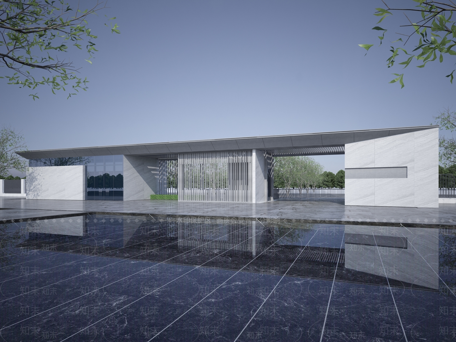 现代大门3D模型下载【ID:1126256954】