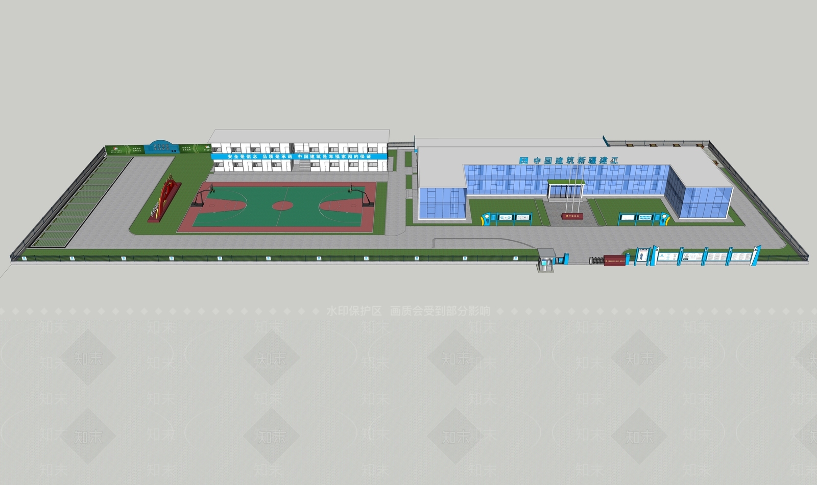 现代其他工业建筑SU模型下载【ID:1126258443】