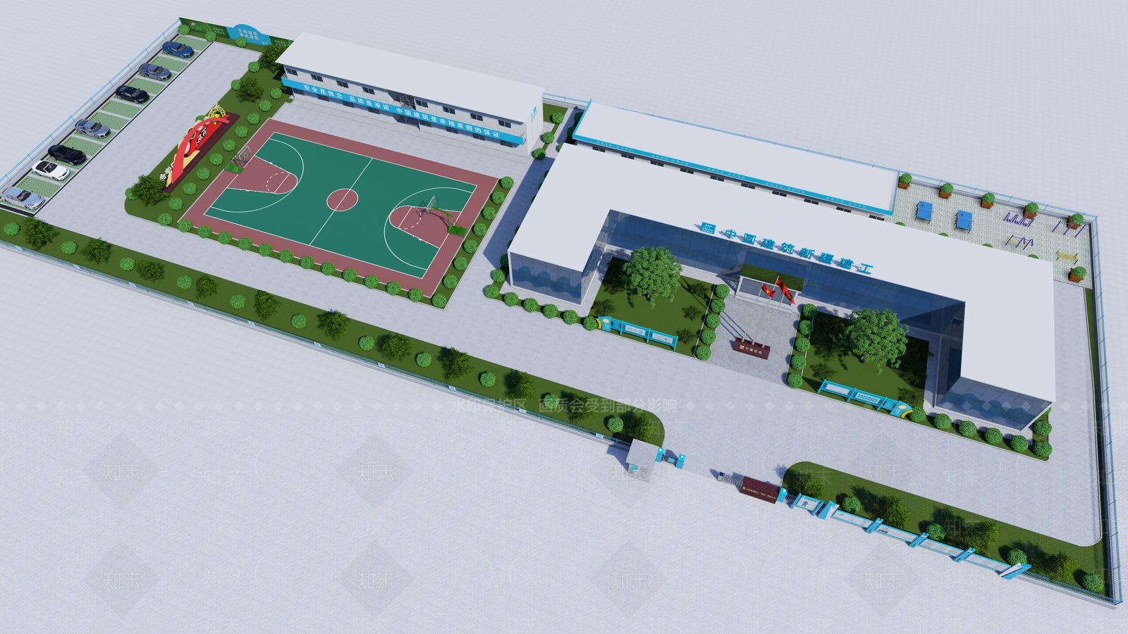 现代其他工业建筑SU模型下载【ID:1126258443】